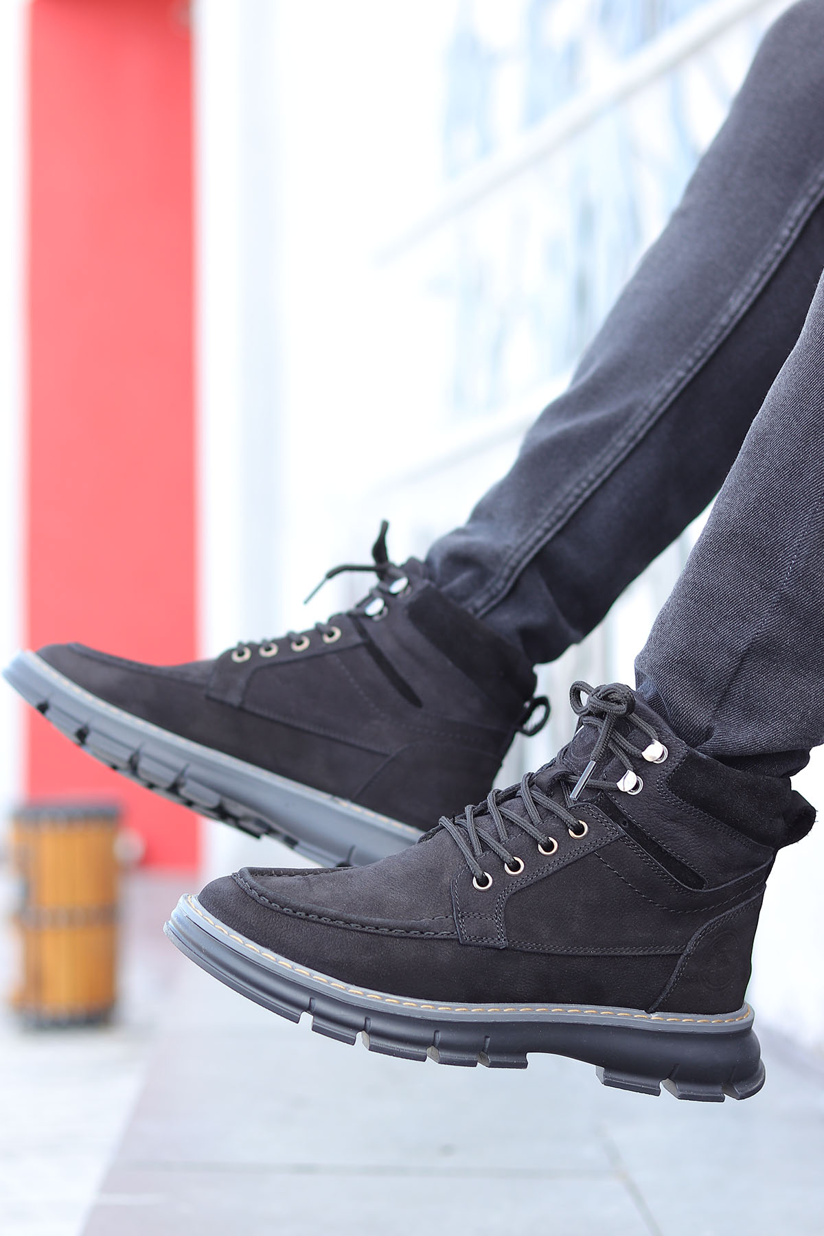 . Dex Suya Dayanıklı Hakiki Deri Günlük Erkek Bot - Görsel 3