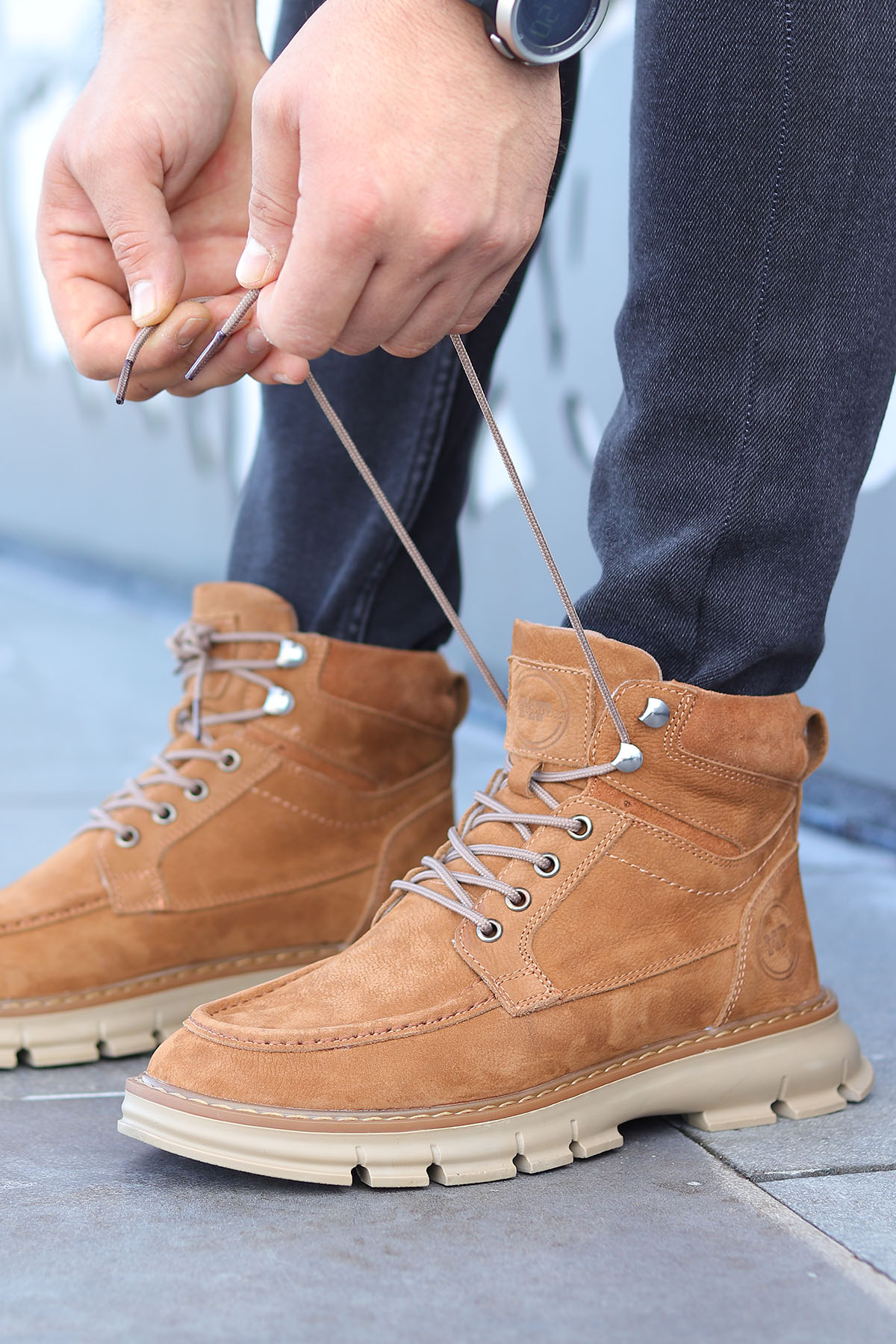 . Dex Suya Dayanıklı Hakiki Deri Günlük Erkek Bot - Görsel 2