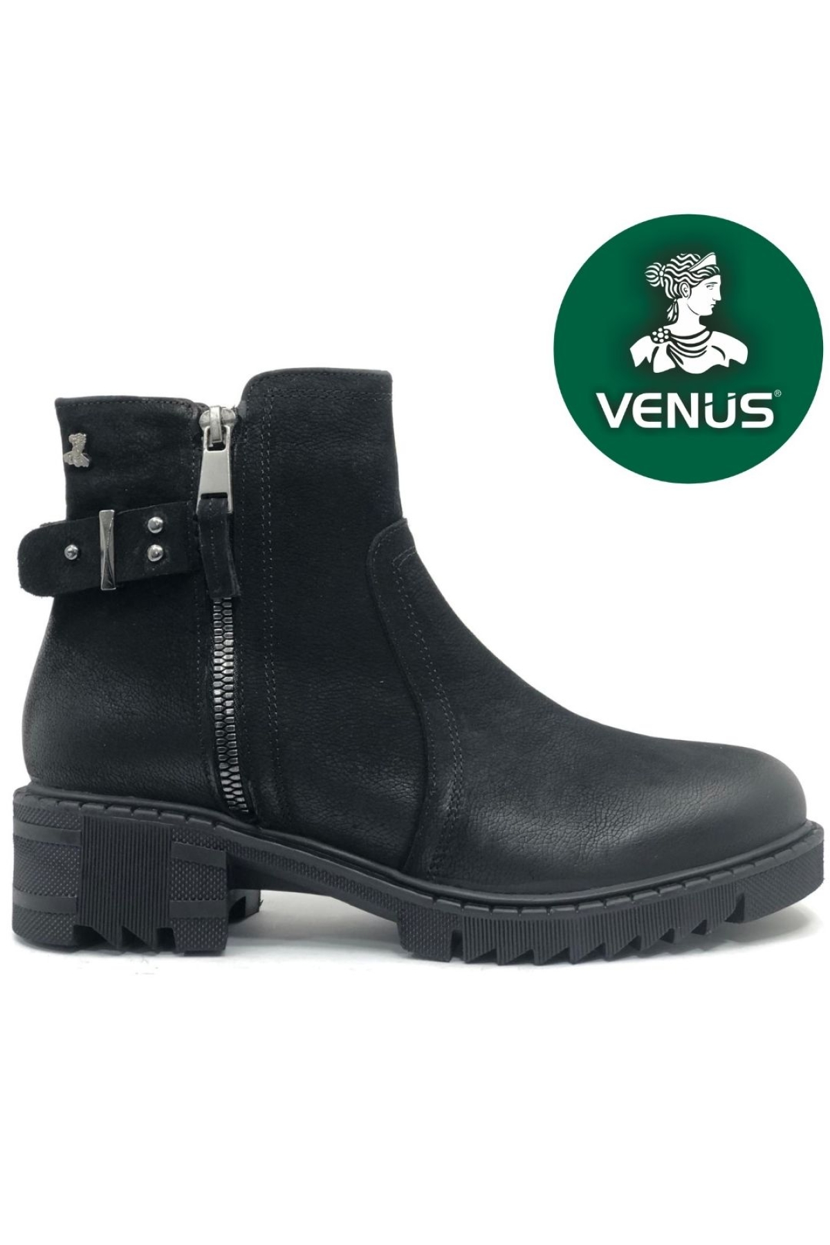 Huzey Hakiki Deri Kaymaz Taban Ortopedik Kadın Bot - Görsel 3