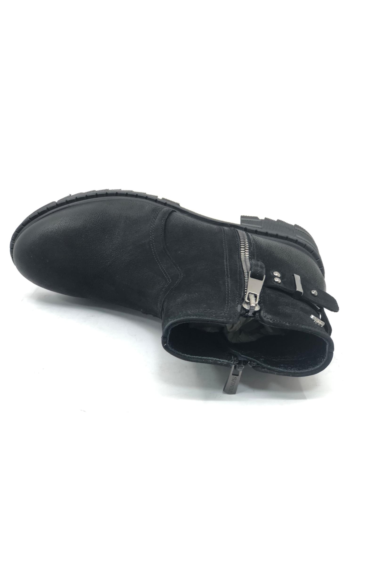 Huzey Hakiki Deri Kaymaz Taban Ortopedik Kadın Bot - Görsel 6