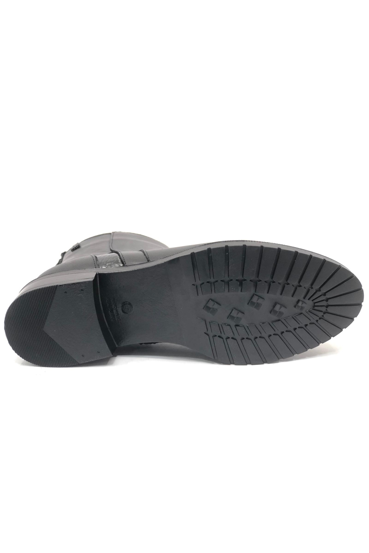 Mamo Hakiki Deri Düz Kaymaz Taban Ortopedik Kadın Bot - Görsel 7