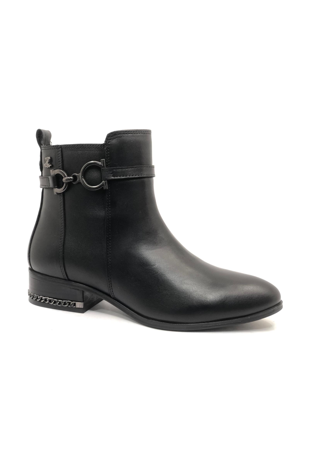 Semin Hakiki Deri Düz Kaymaz Taban Ortopedik Kadın Bot - Görsel 8