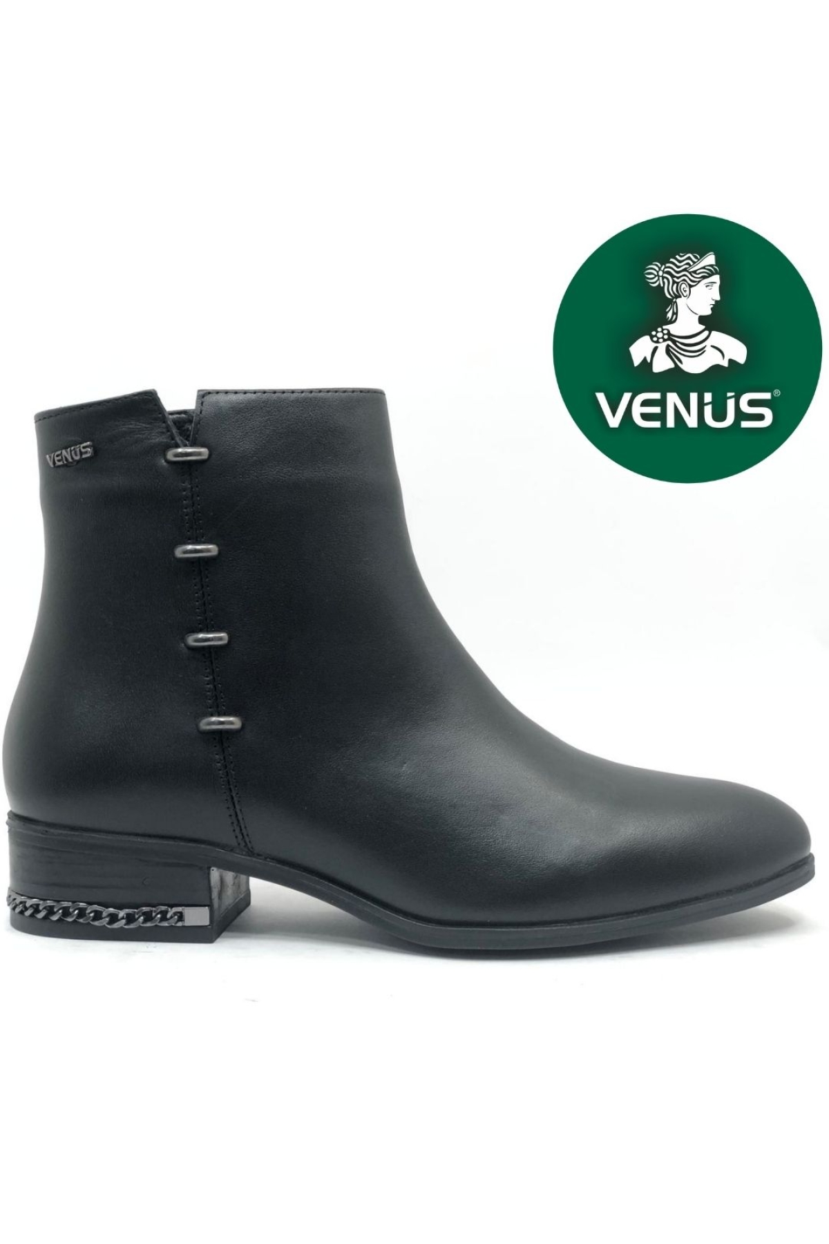 Ruvey Hakiki Deri Düz Kaymaz Taban Ortopedik Kadın Bot - Görsel 3