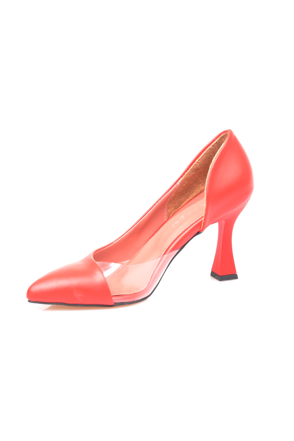 New Angel 653 Kadın Şeffaf Detaylı Klasik Stiletto - Görsel 4