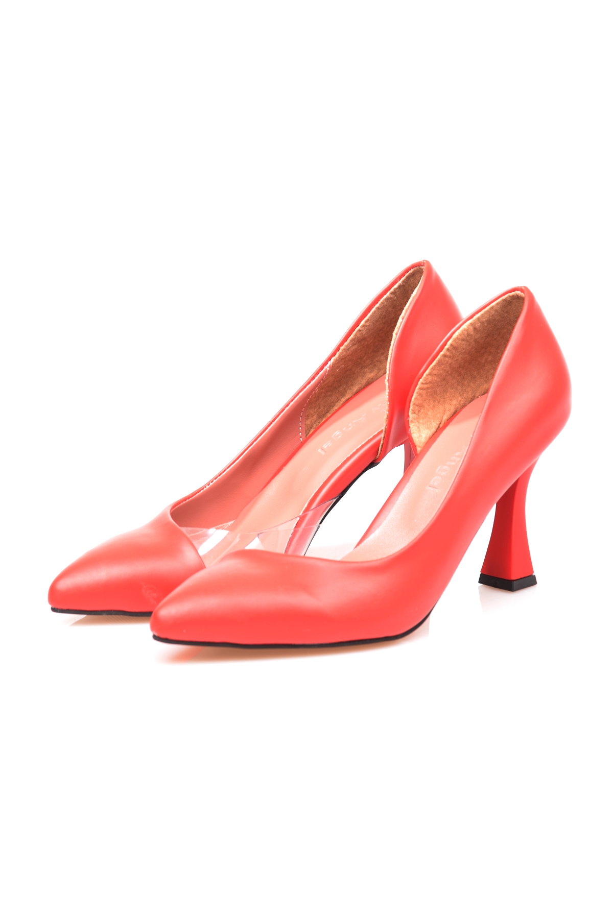 New Angel 653 Kadın Şeffaf Detaylı Klasik Stiletto - Görsel 5