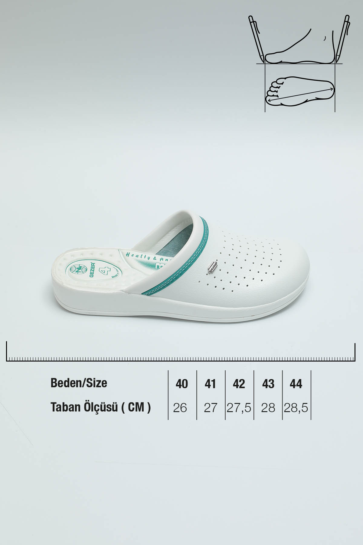 Erkek Rahat Taban Anatomik Ev Hastane Sabo Terlik - Görsel 3