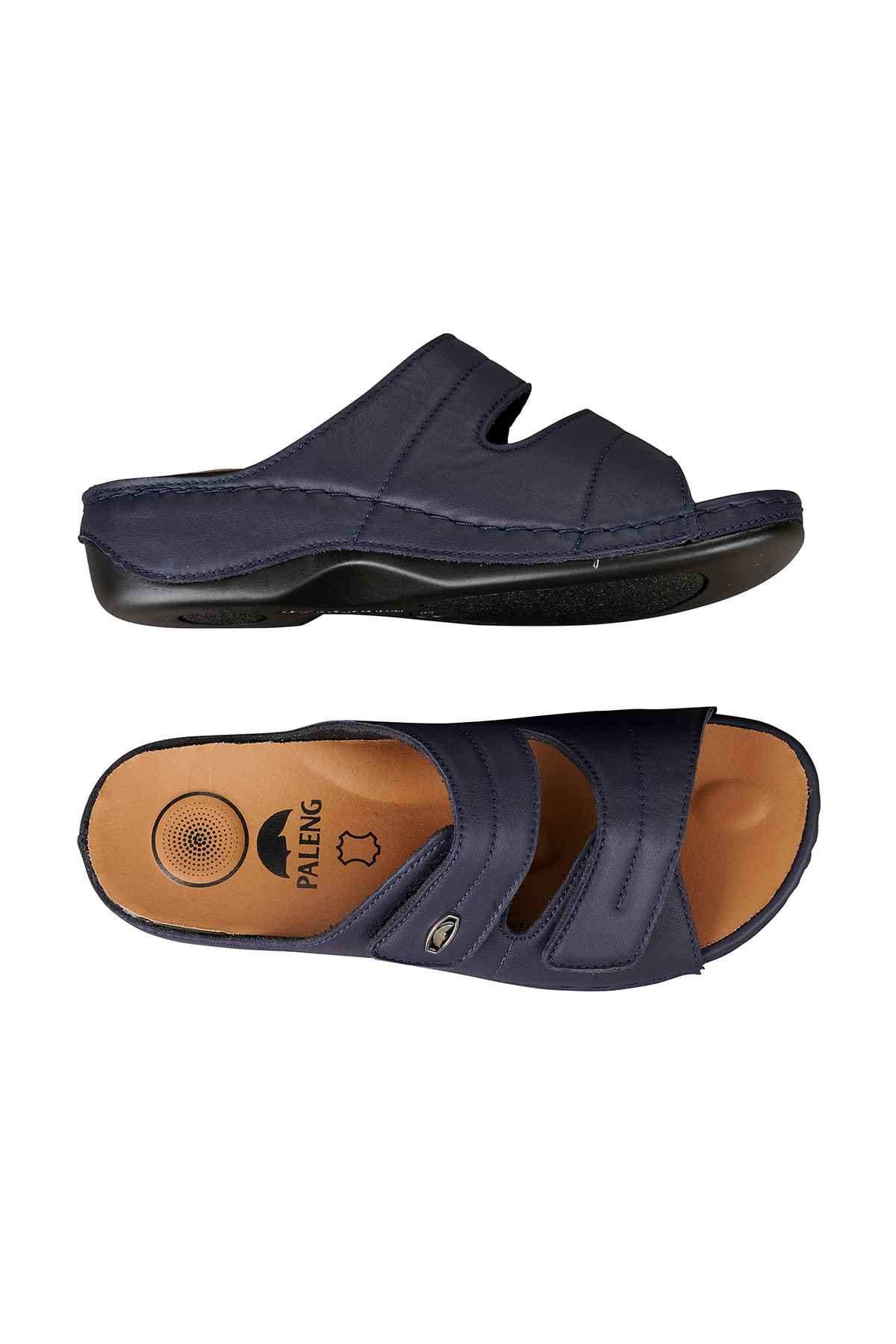 Paleng Gezer Kadın Ayarlanabilir Hakik Deri Terlik - Görsel 5