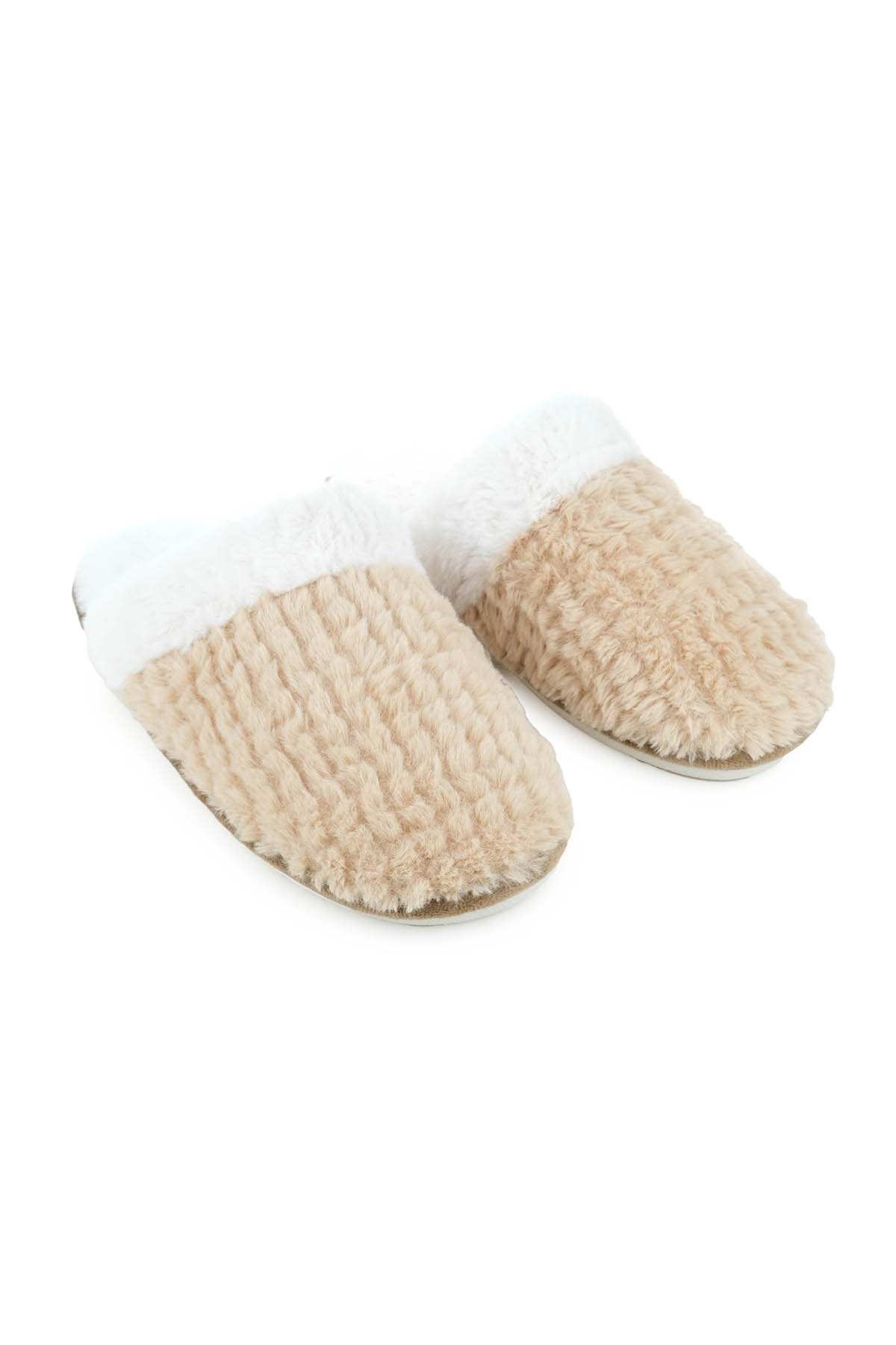 Kışlık İçi Peluşlu Kadın Ev Terlik - Görsel 4