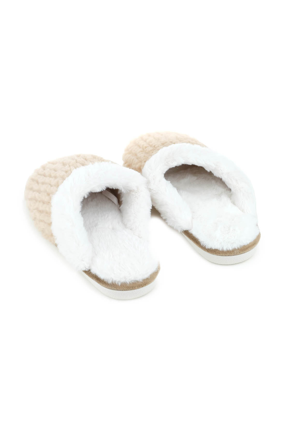 Kışlık İçi Peluşlu Kadın Ev Terlik - Görsel 5