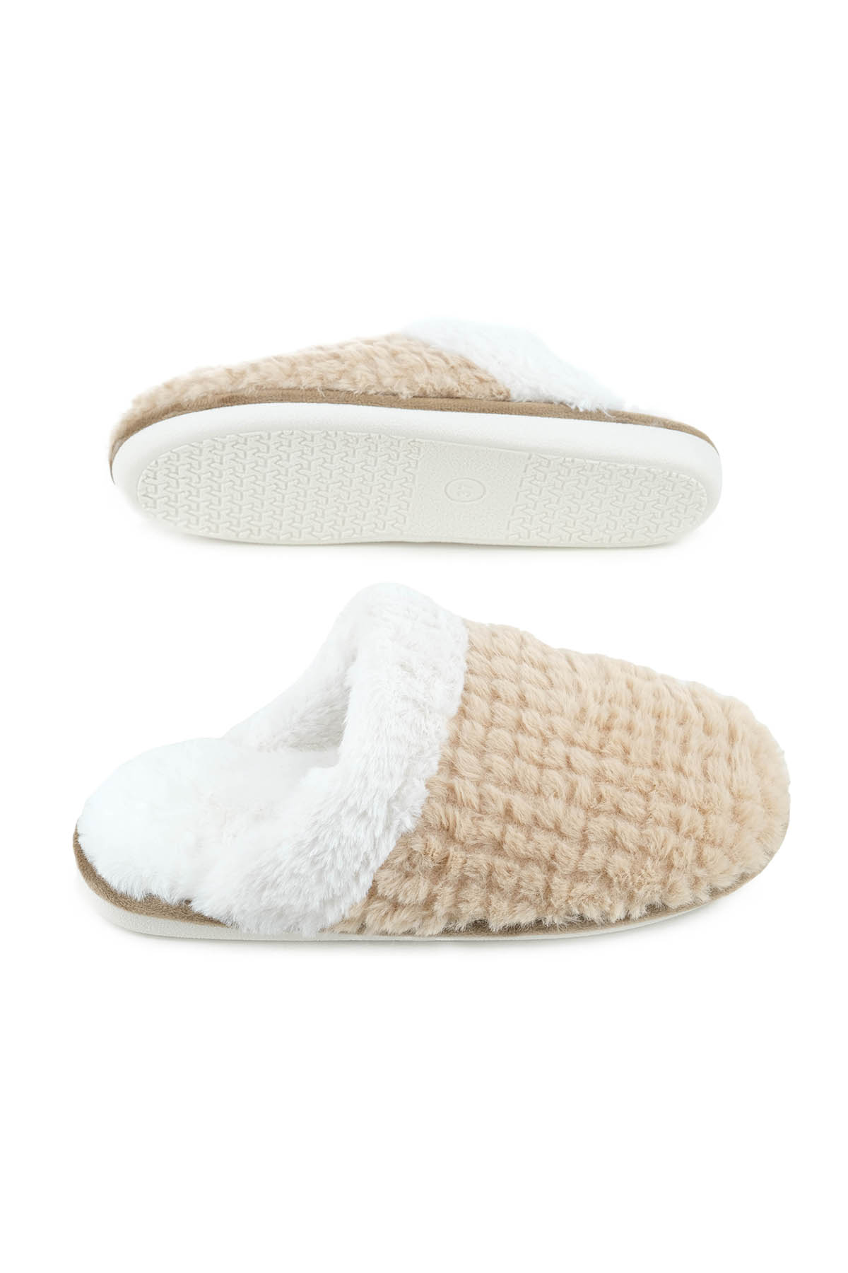 Kışlık İçi Peluşlu Kadın Ev Terlik - Görsel 6