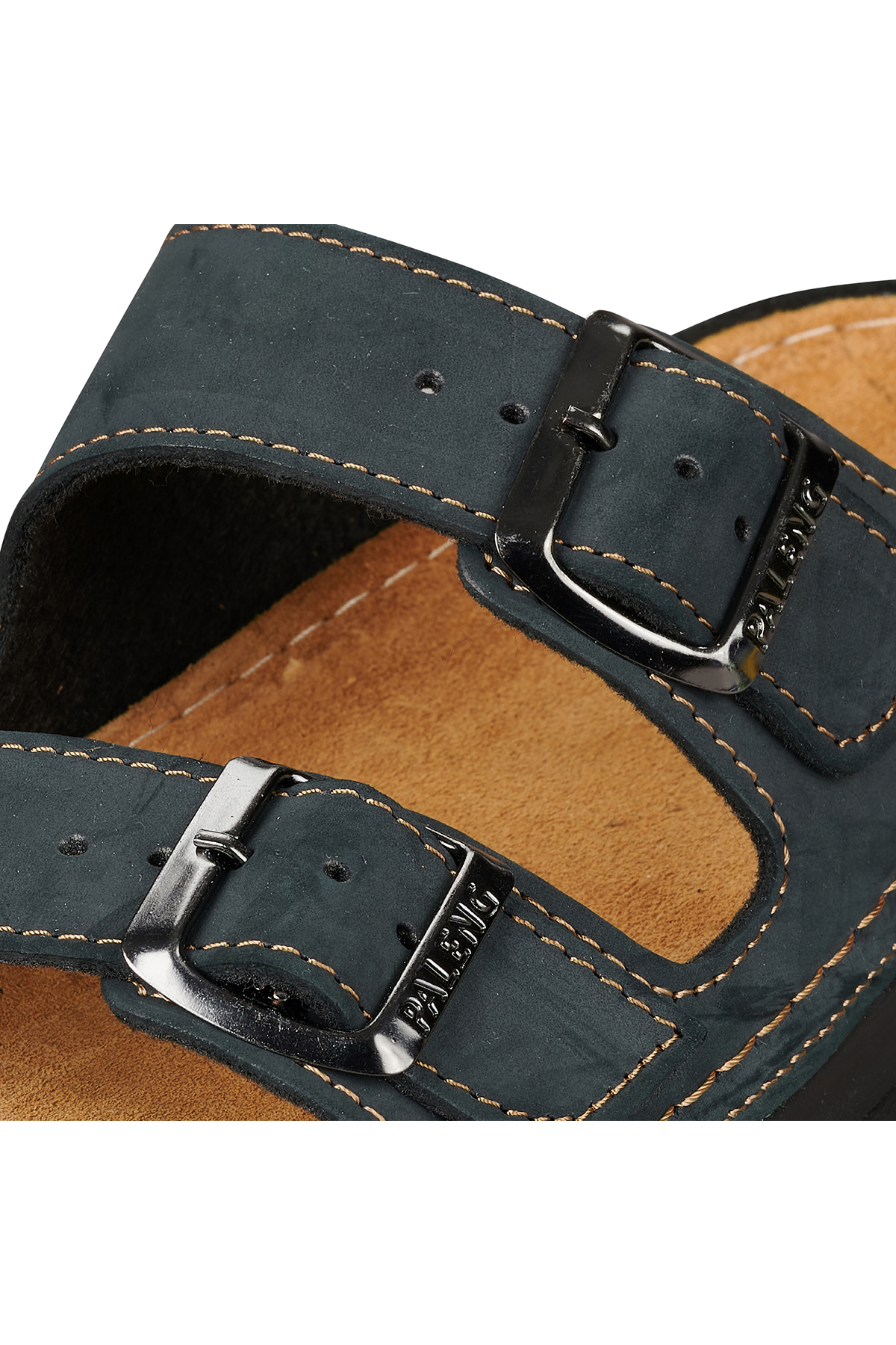 Paleng Gezer Yazlık Hakiki Deri Erkek Terlik - Görsel 4