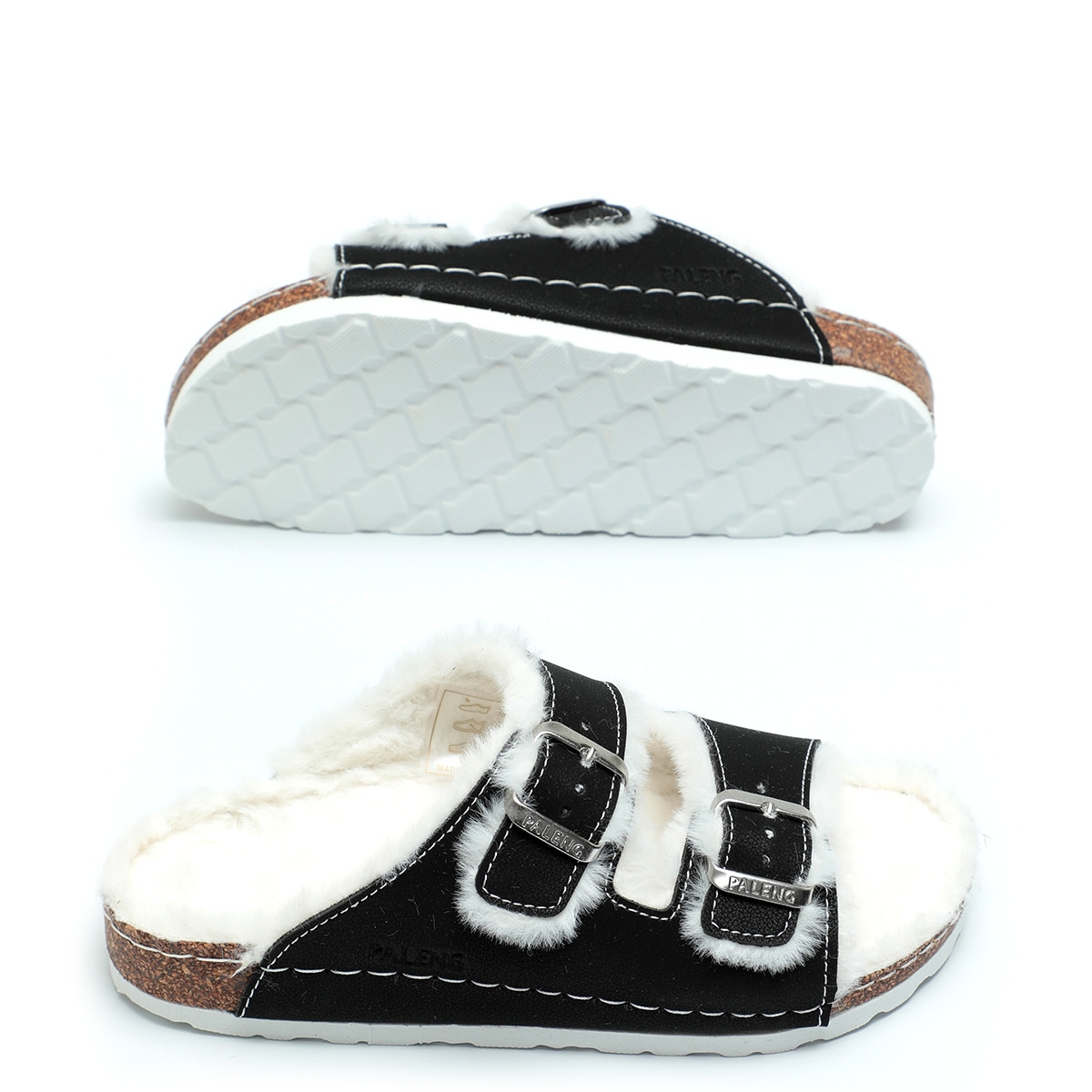 Gezer Mantar Taban Peluşlu Kışlık Kadın Terlik - Görsel 4