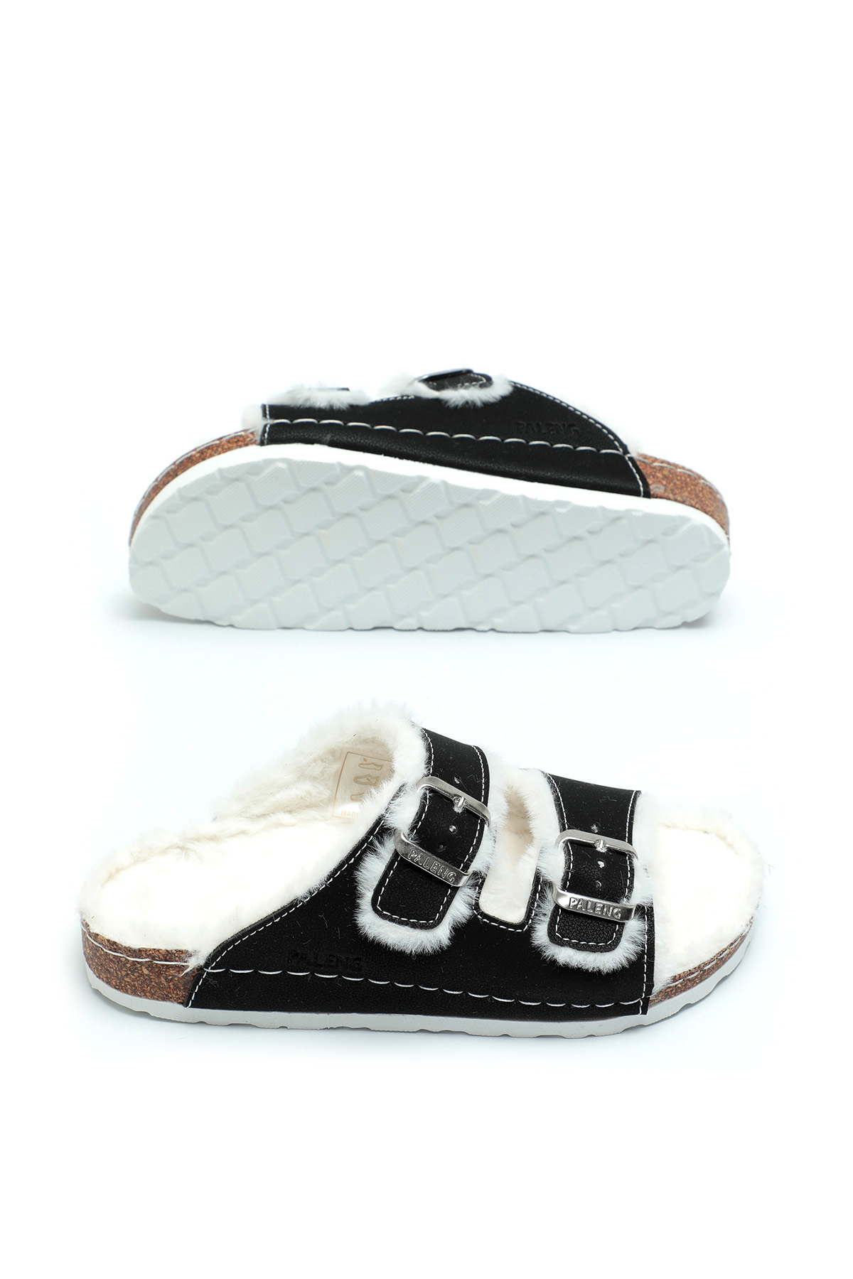 Gezer Mantar Taban Peluşlu Kışlık Kadın Terlik - Görsel 6