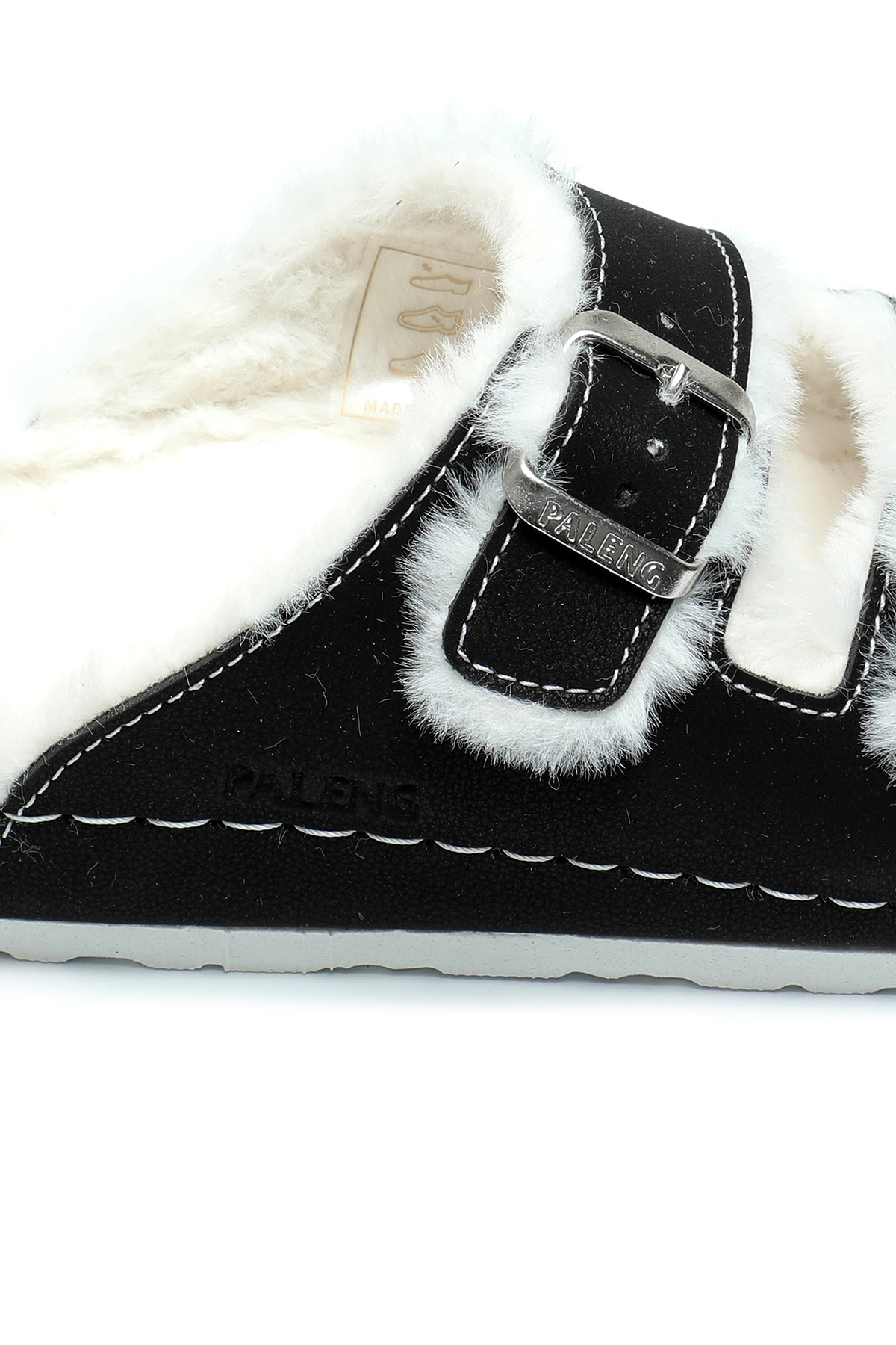 Gezer Mantar Taban Peluşlu Kışlık Kadın Terlik - Görsel 7