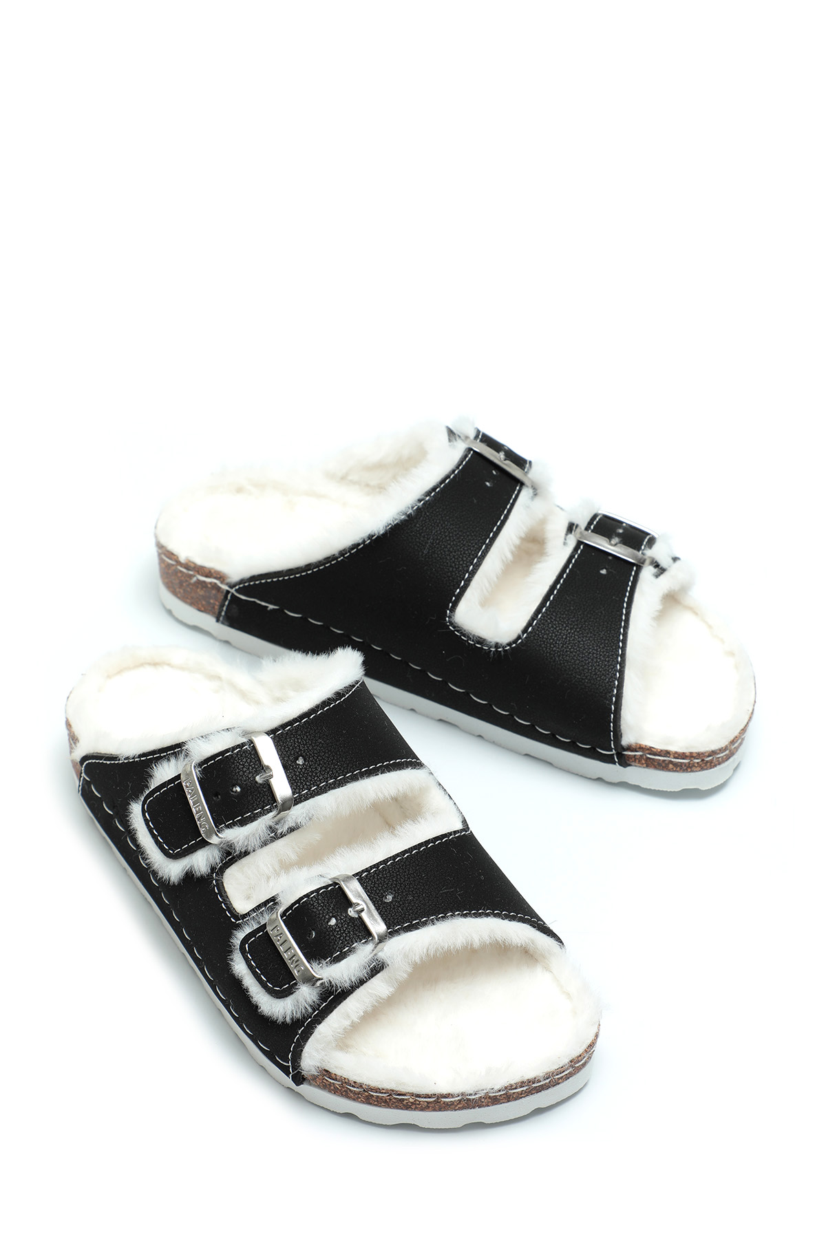 Gezer Mantar Taban Peluşlu Kışlık Kadın Terlik - Görsel 9