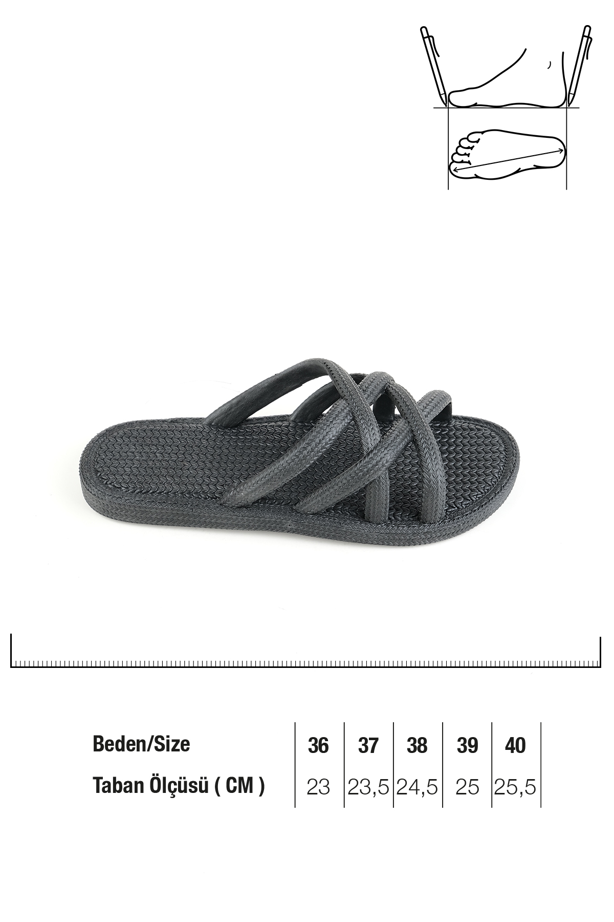 Yazlık Kaydırmaz Taban Kadın Terlik - Görsel 3