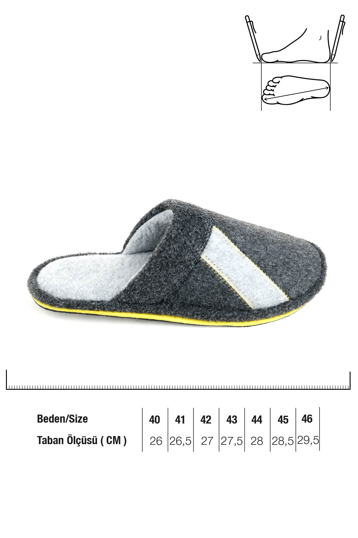 Kışlık Ev İçi Erkek Terlik - Görsel 3