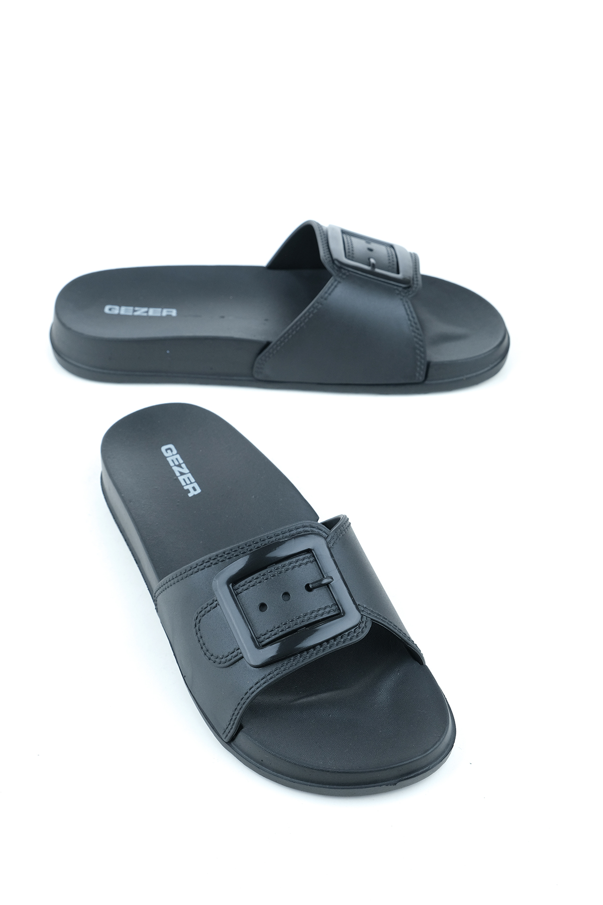 Gezer Gezer Siyah Yazlık Kadın Tek Toka Islak Zemine Uygun Terlik Sandalet & Terlik | Flo Siyah - 2. görsel