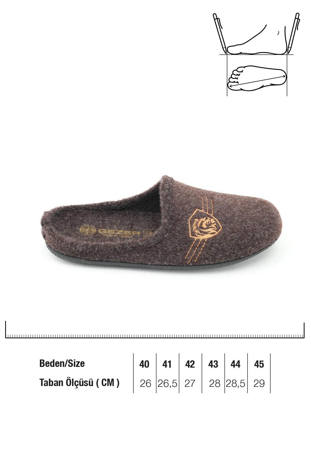 Kışlık Gondol Erkek Ev Terlik - Görsel 3