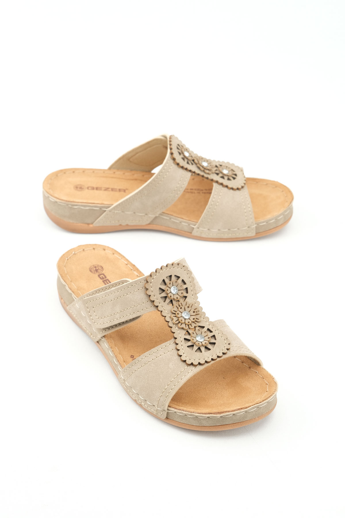 Yazlık Kadın Fashion Cırt Cırtlı Ayarlanabilir Günlük Terlik - Görsel 2