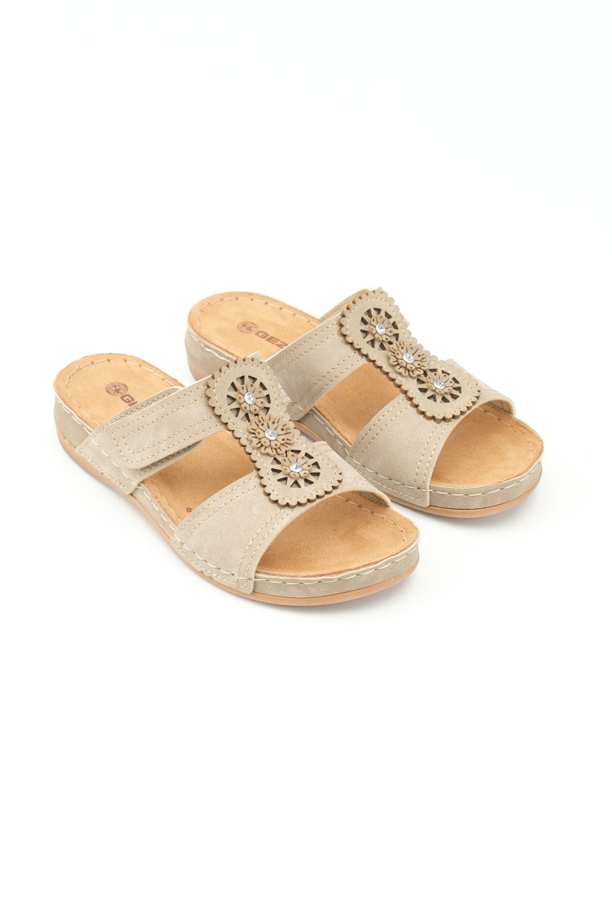 Yazlık Kadın Fashion Cırt Cırtlı Ayarlanabilir Günlük Terlik - Görsel 4