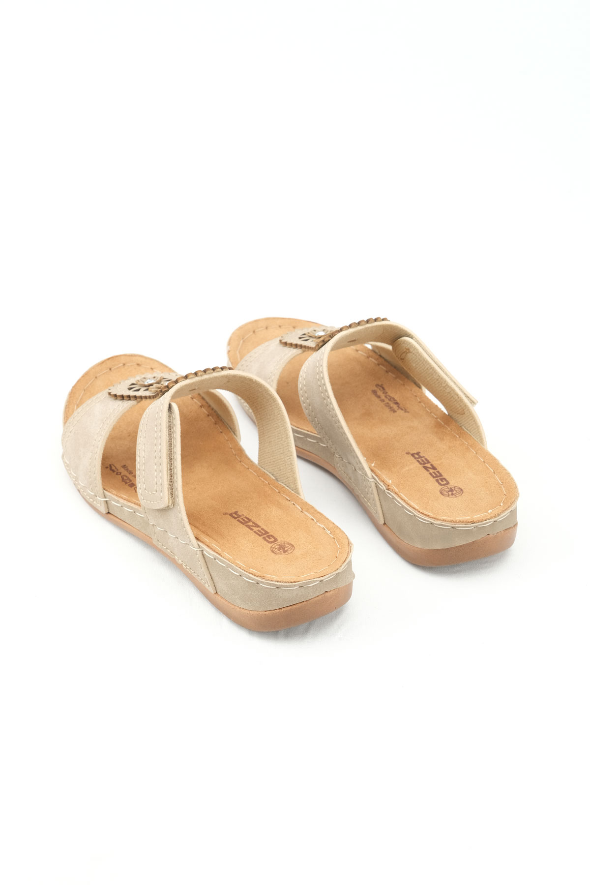 Yazlık Kadın Fashion Cırt Cırtlı Ayarlanabilir Günlük Terlik - Görsel 5