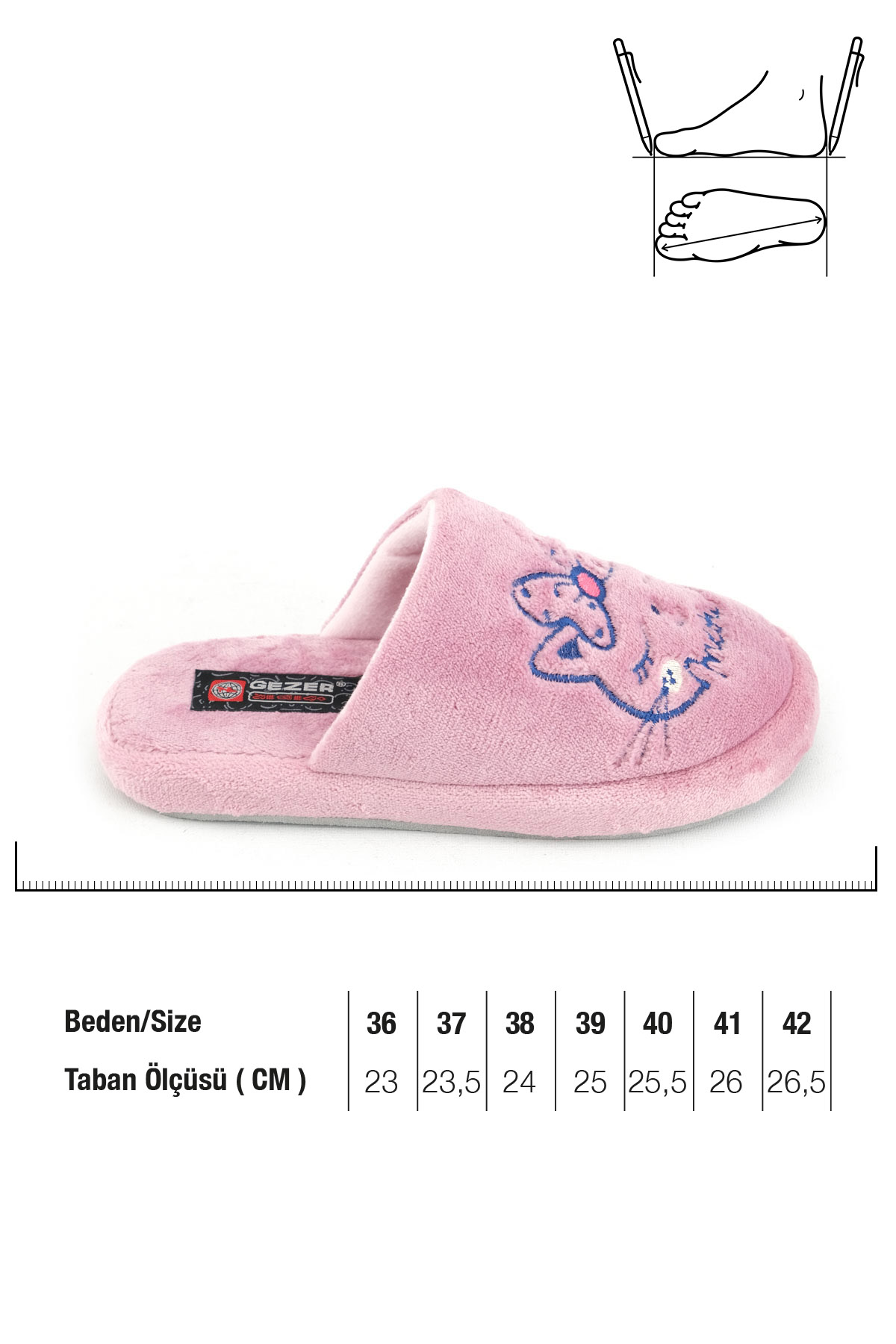 Kışlık Nakışlı Tasarım Fashion Ev Bahçe Kadın Terlik - Görsel 3