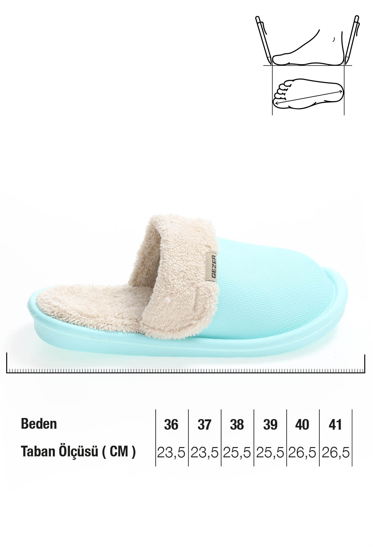 Kışlık Kadın Islak Zemin Terlik - Görsel 3