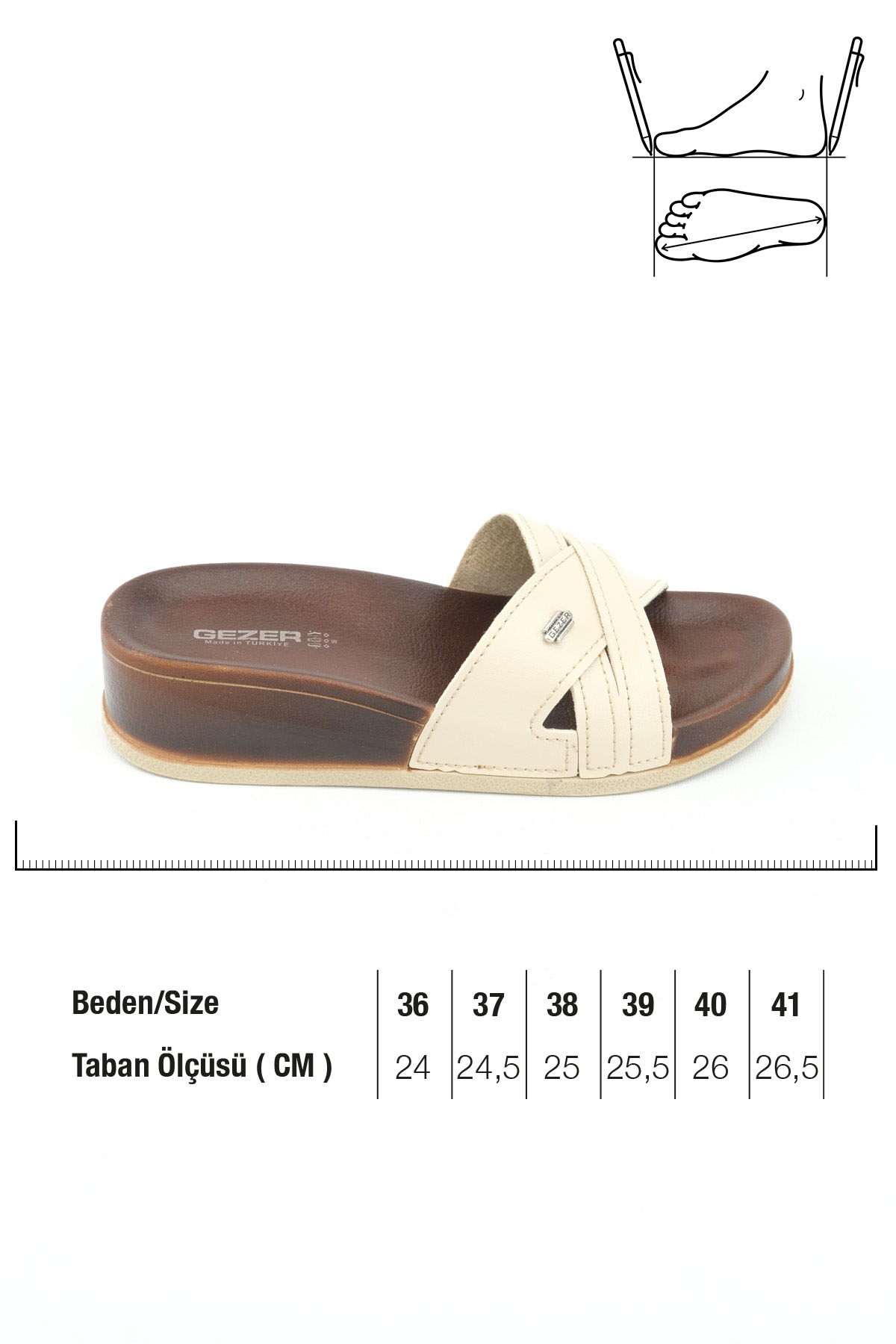 Yazlık Suni Deri Yüksek Topuk Kadın Günlük Terlik - Görsel 3