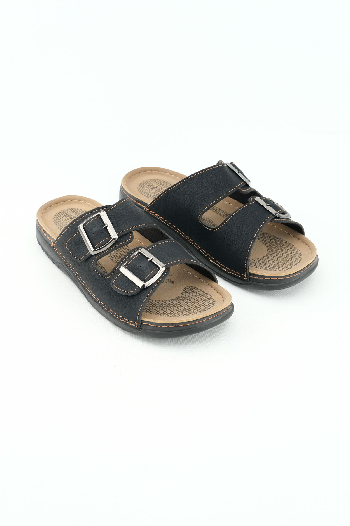 Yazlık Erkek İki Toka Ayarlanabilir Rahat Taban Günlük Terlik - Görsel 4