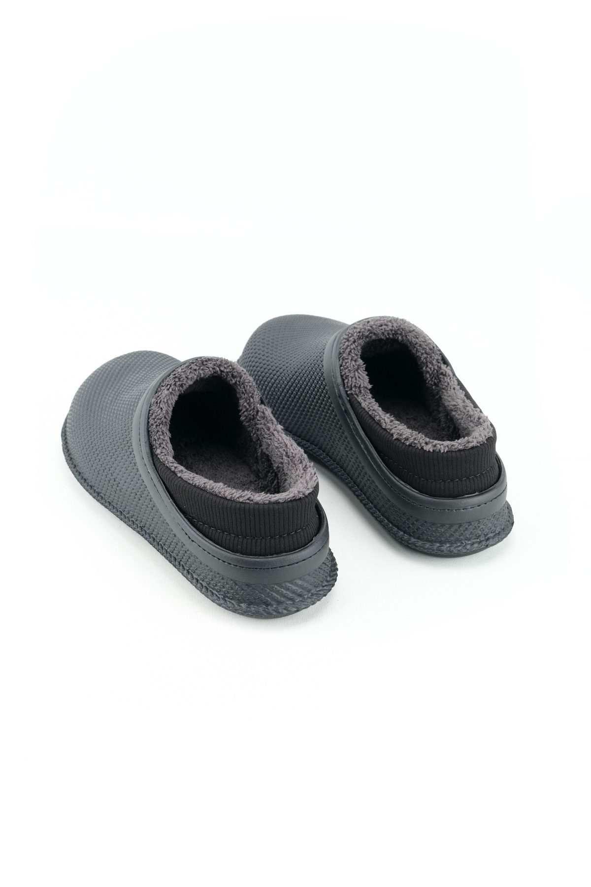 Erkek Kışlık Eva İçi Peluşlu Sessiz Taban Ev Bahçe Terlik - Görsel 5