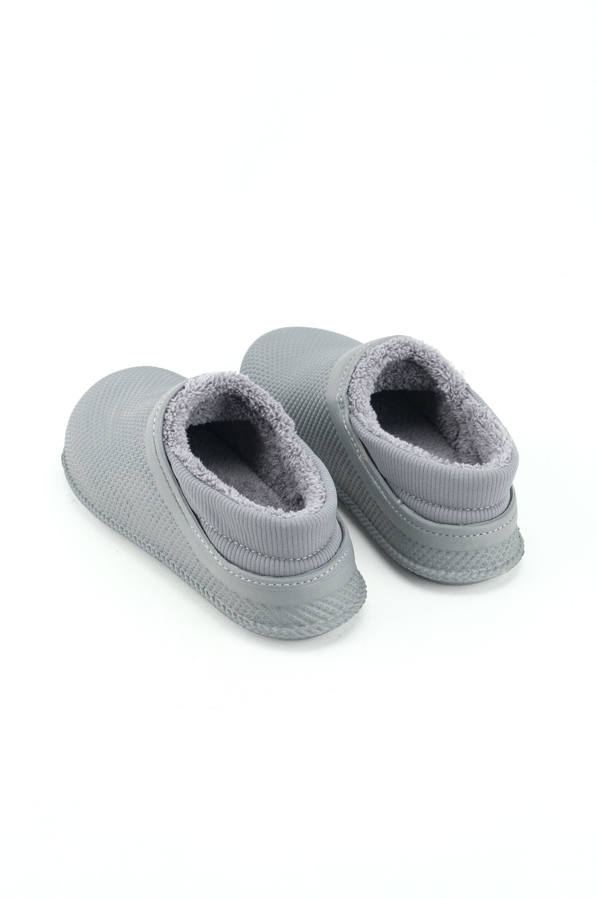 Erkek Kışlık Eva İçi Peluşlu Sessiz Taban Ev Bahçe Terlik - Görsel 5