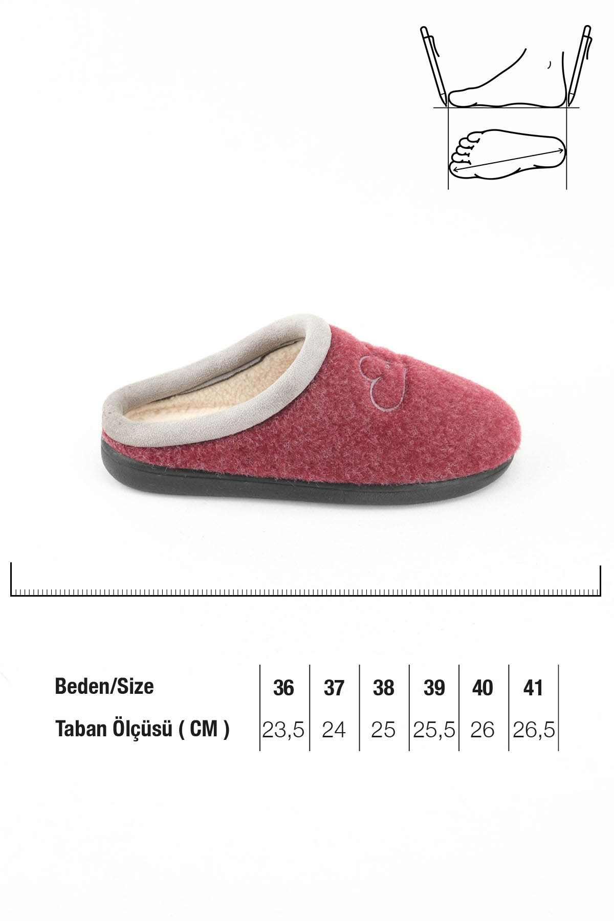 Kadın Kışlık Ev Bahçe Terlik - Görsel 3