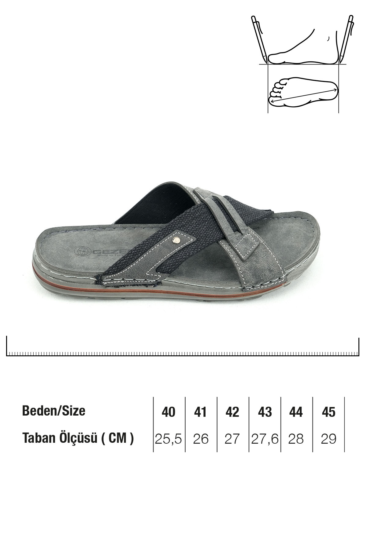 Yazlık Erkek Suni Deri Günlük Terlik - Görsel 3