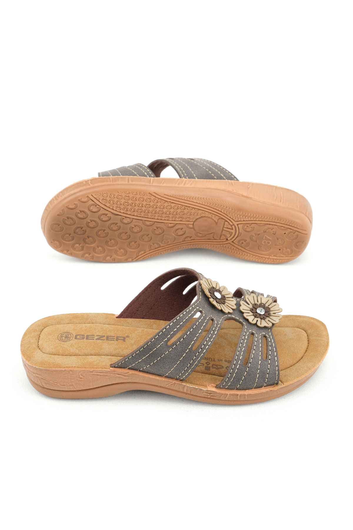 Kadın Yazlık Tasarım Suni Deri Terlik - Görsel 6