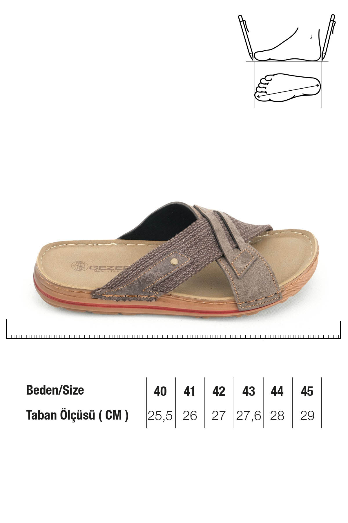 Yazlık Erkek Suni Deri Günlük Terlik - Görsel 3