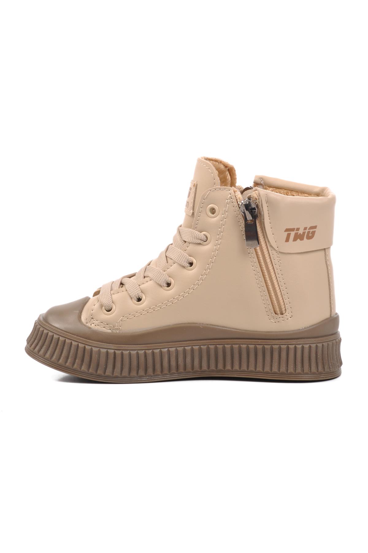 Orion-P Bej-Vizon İçi Kürklü Çocuk Bot - Görsel 4