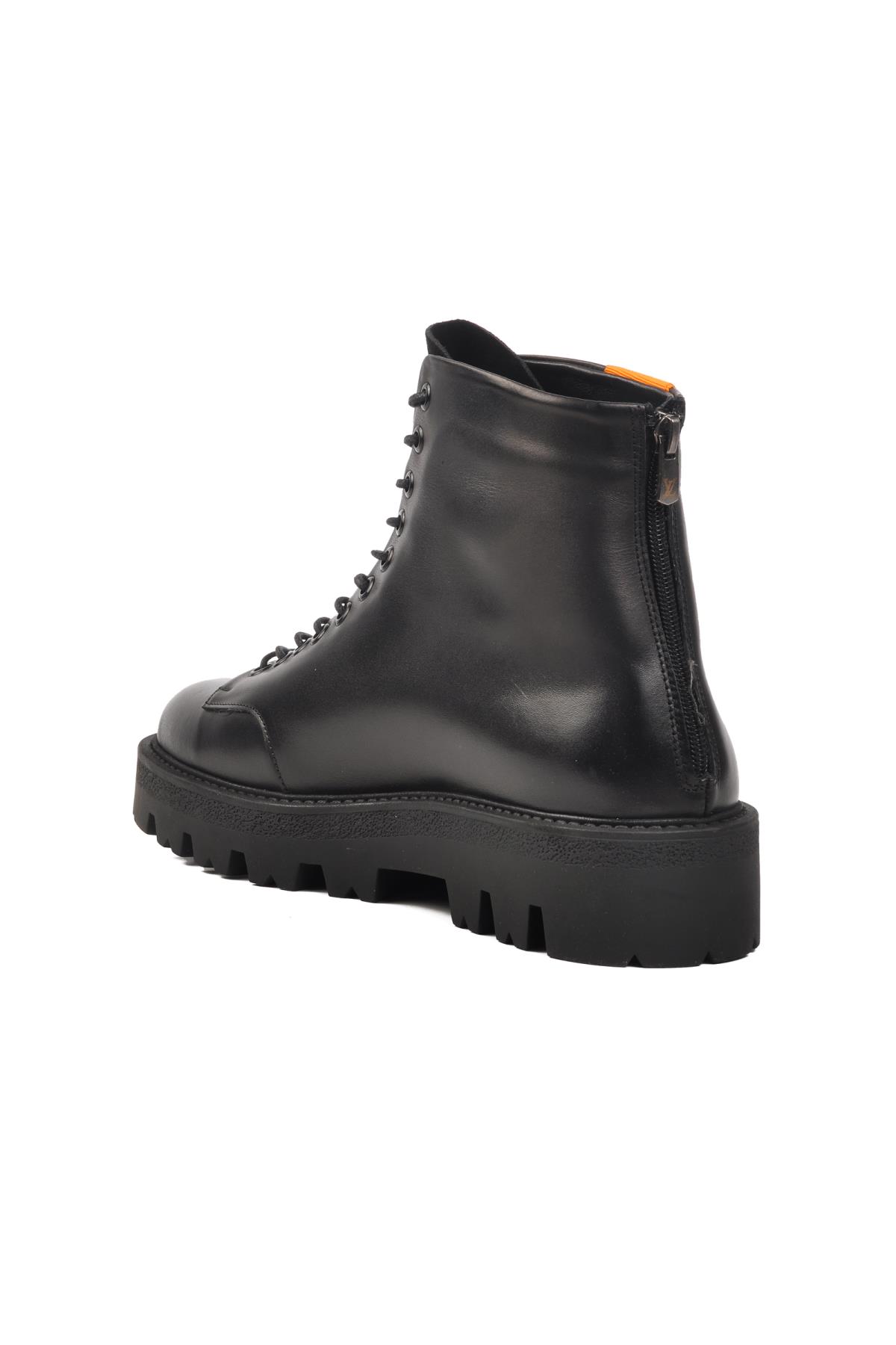 Premium 40010 Siyah Hakiki Deri Erkek Bot - Görsel 5