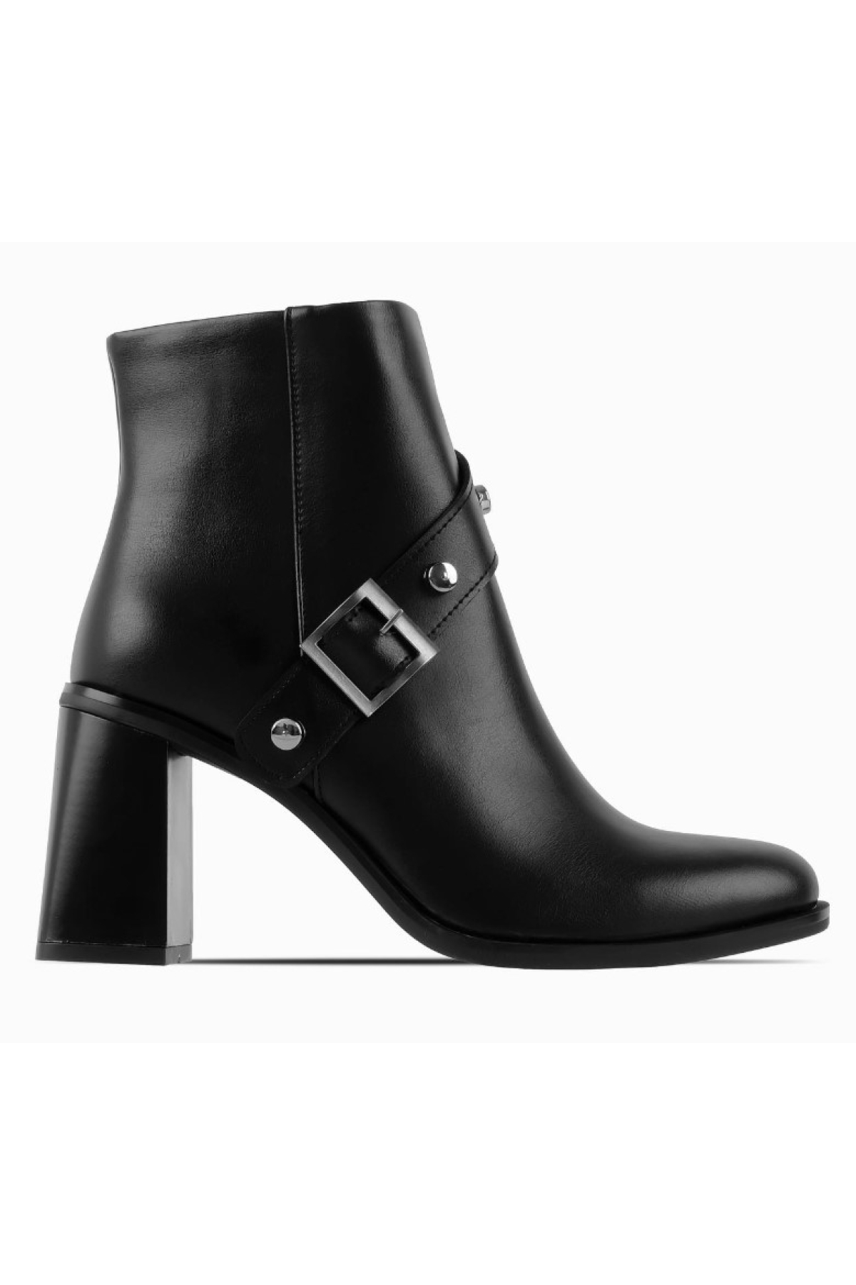 Kemer Toka Detaylı Topuklu Kadın Bot - Görsel 4