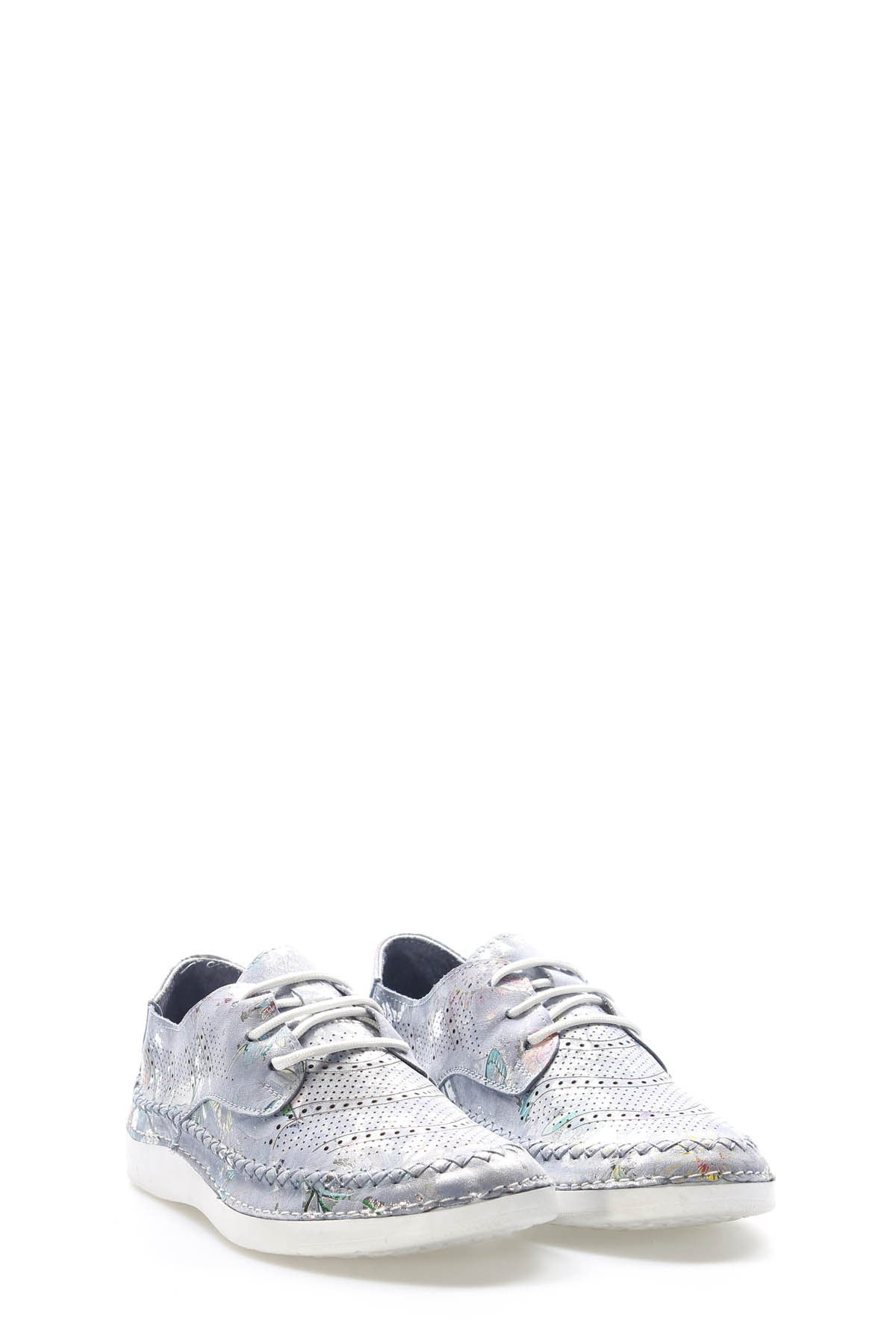 Hakiki Deri Kadın Casual Ayakkabı 136ZA103-1 - Görsel 5