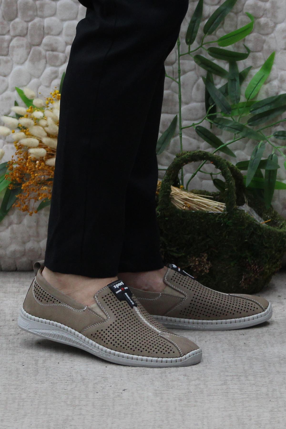 1119 Kum Nubuk Hakiki Deri Erkek Ayakkabı - Görsel 2