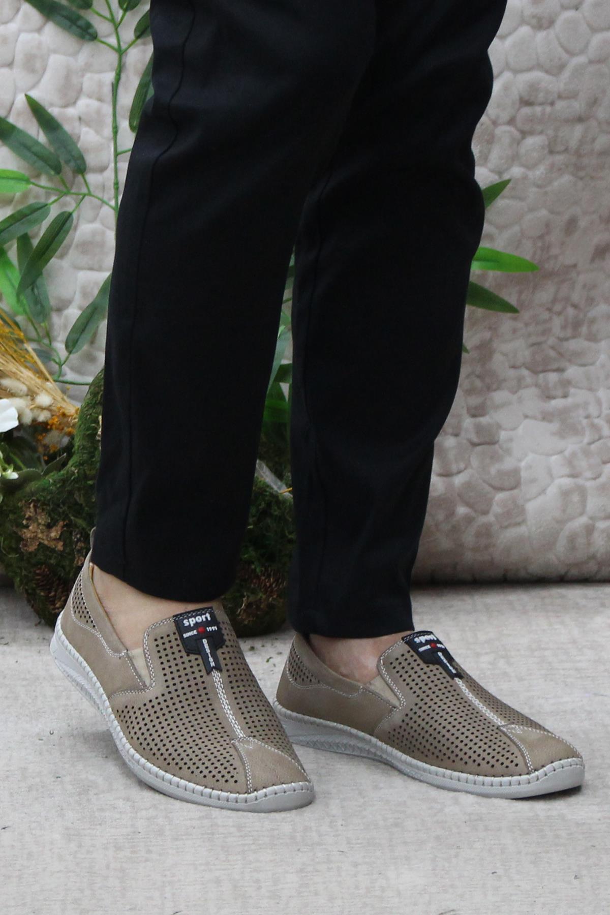 1119 Kum Nubuk Hakiki Deri Erkek Ayakkabı - Görsel 3