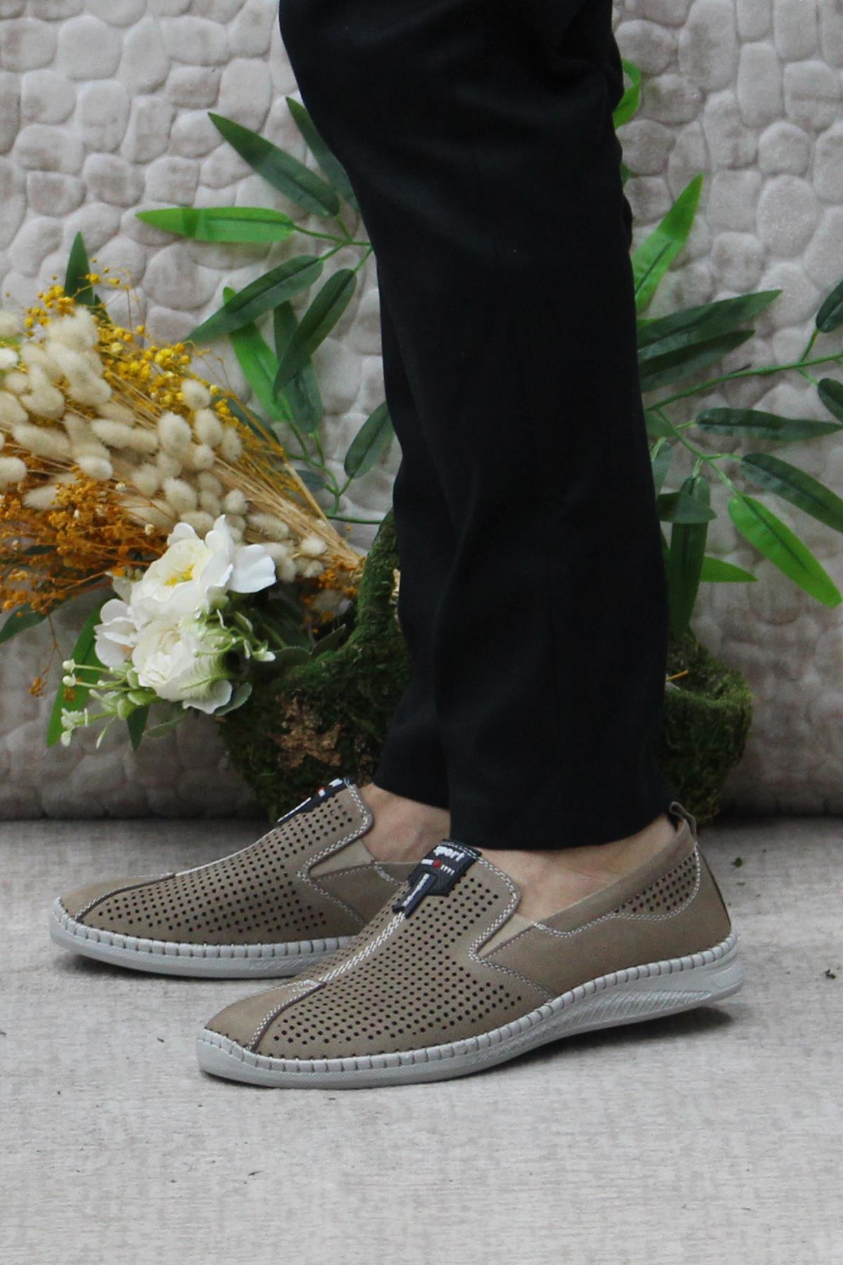 1119 Kum Nubuk Hakiki Deri Erkek Ayakkabı - Görsel 4