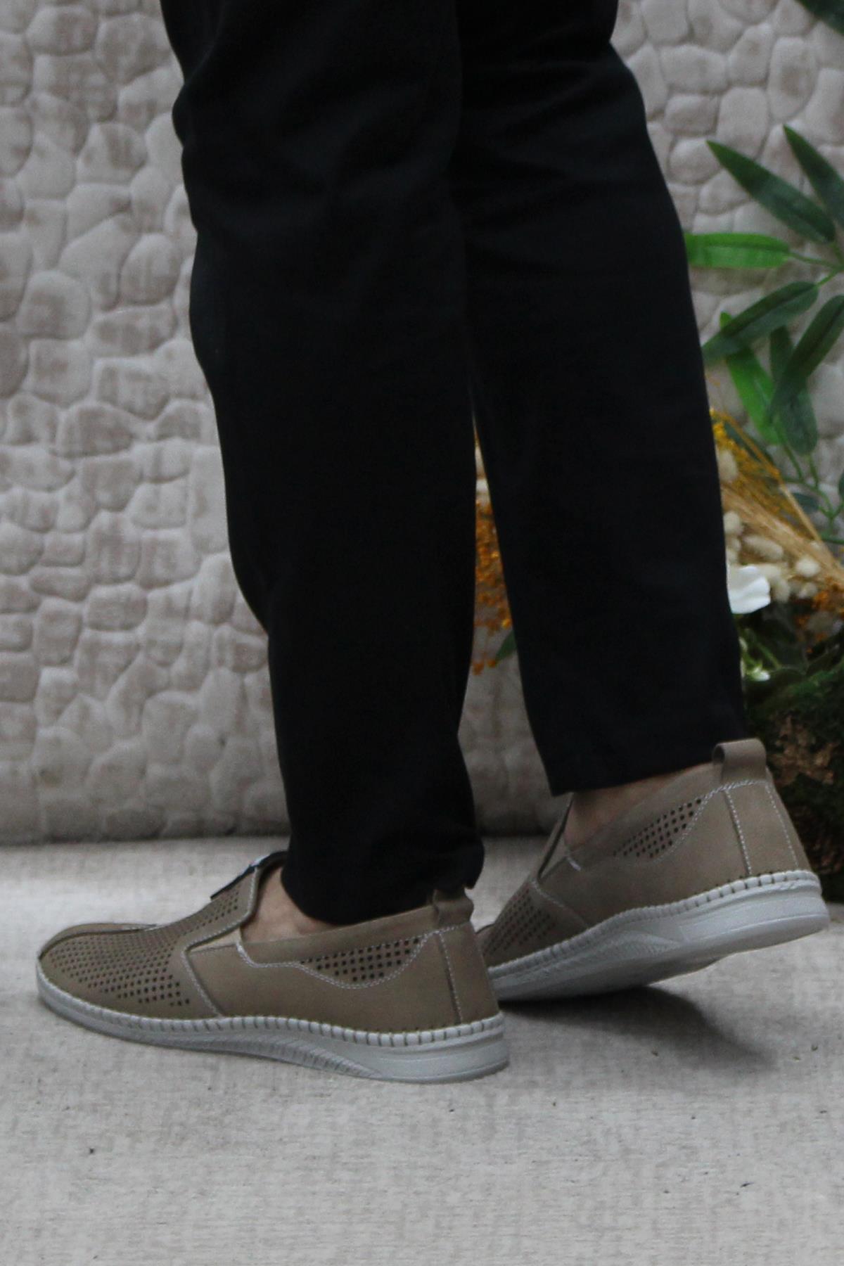 1119 Kum Nubuk Hakiki Deri Erkek Ayakkabı - Görsel 5