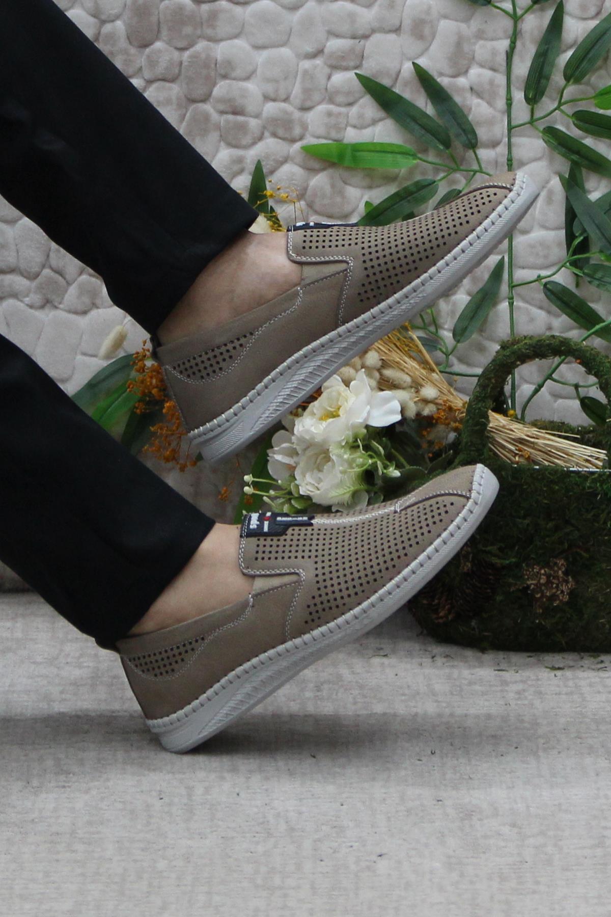 1119 Kum Nubuk Hakiki Deri Erkek Ayakkabı - Görsel 6