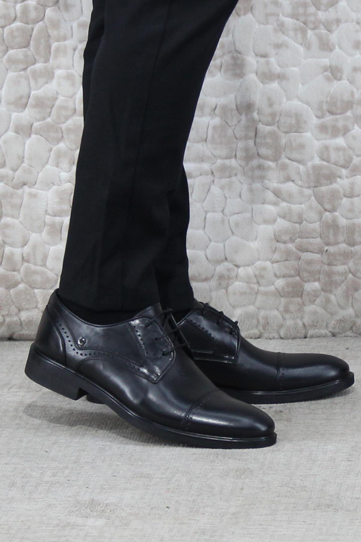 32011 İç Ve Dış Orijinal Hakiki Deri Klasik Ayakkabı Erkek Ayakkabı - Görsel 2