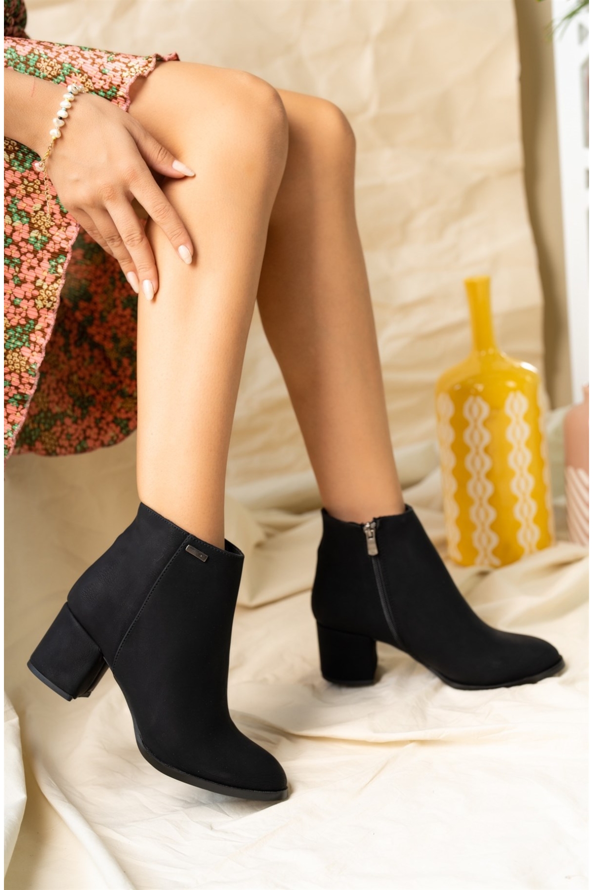 8 cm Topuklu Fantazi Kadın Bot - Görsel 3