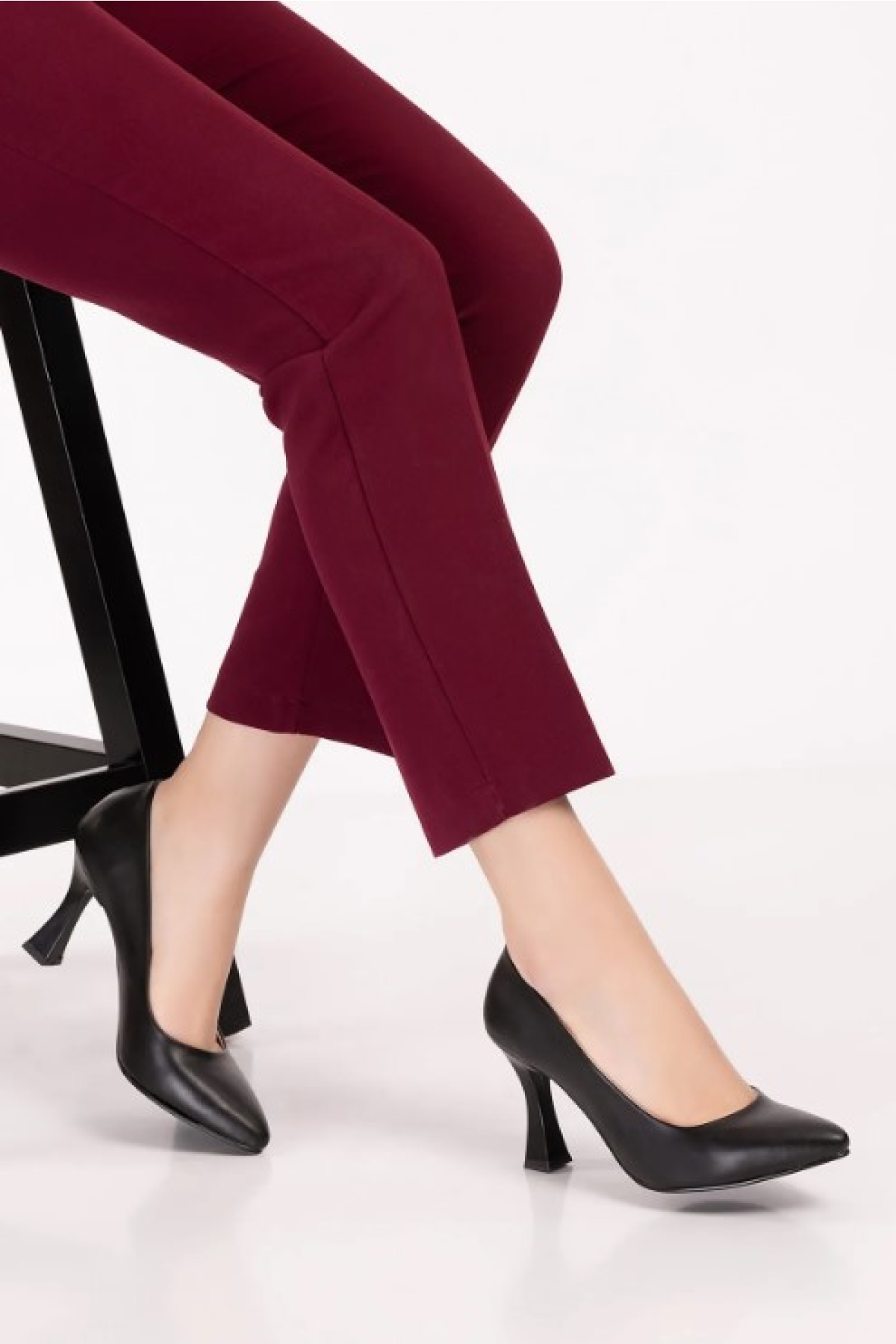 Kadeh Topuklu Kadın Stiletto Ayakkabı - Görsel 4