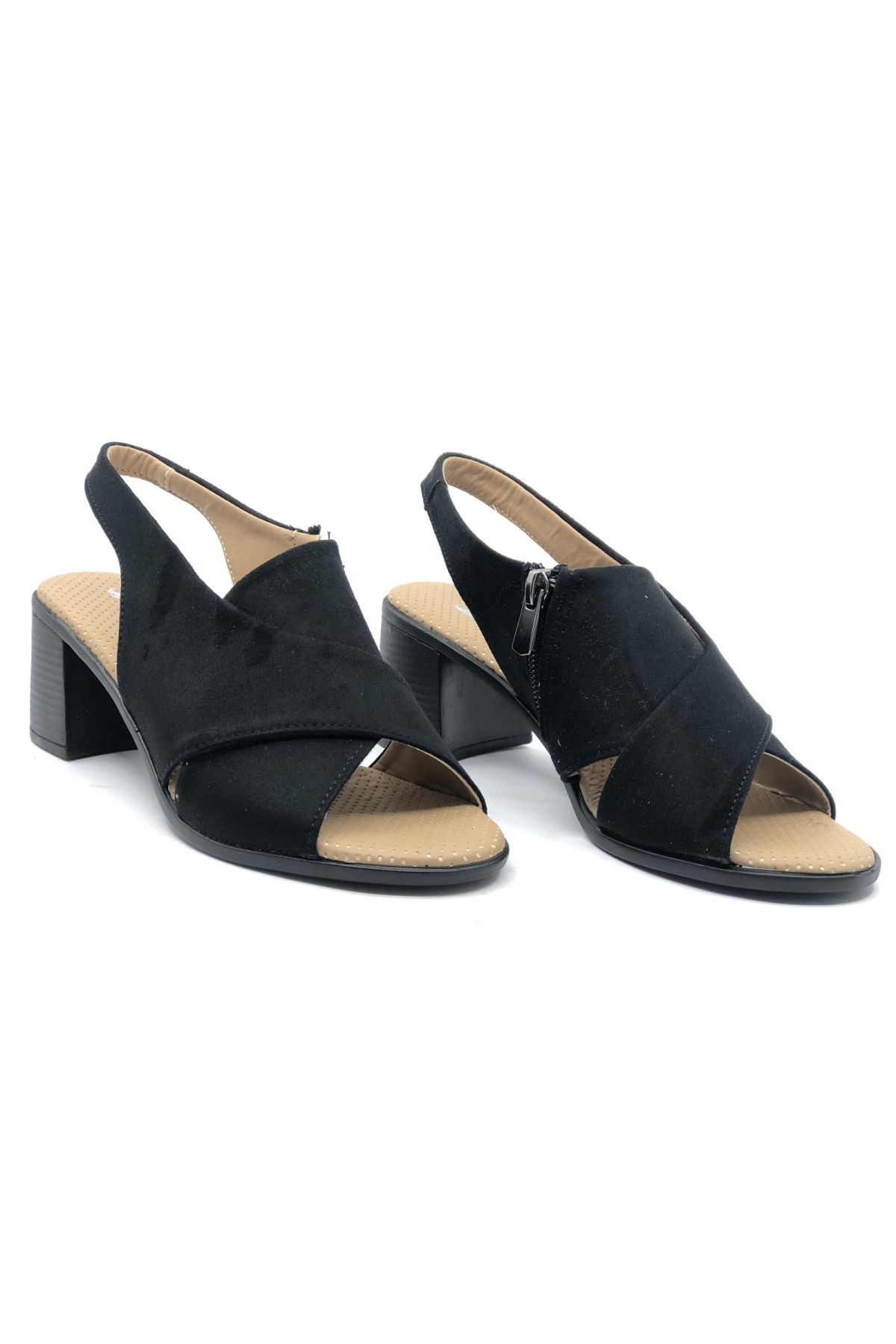 Ortapedik Kısa Topuklu Çapraz Bantlı Kadın Ayakkabı - Görsel 3