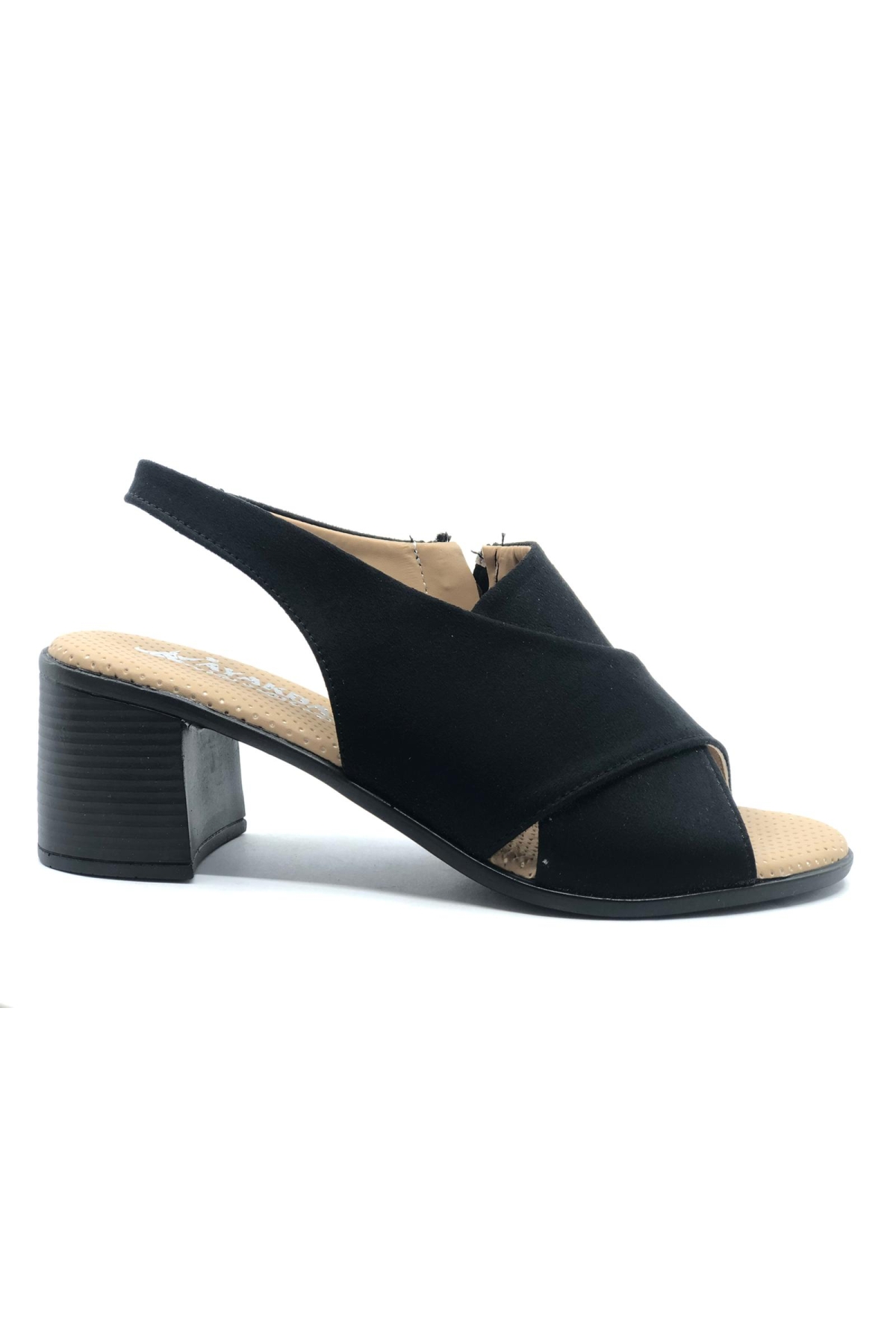 Ortapedik Kısa Topuklu Çapraz Bantlı Kadın Ayakkabı - Görsel 4